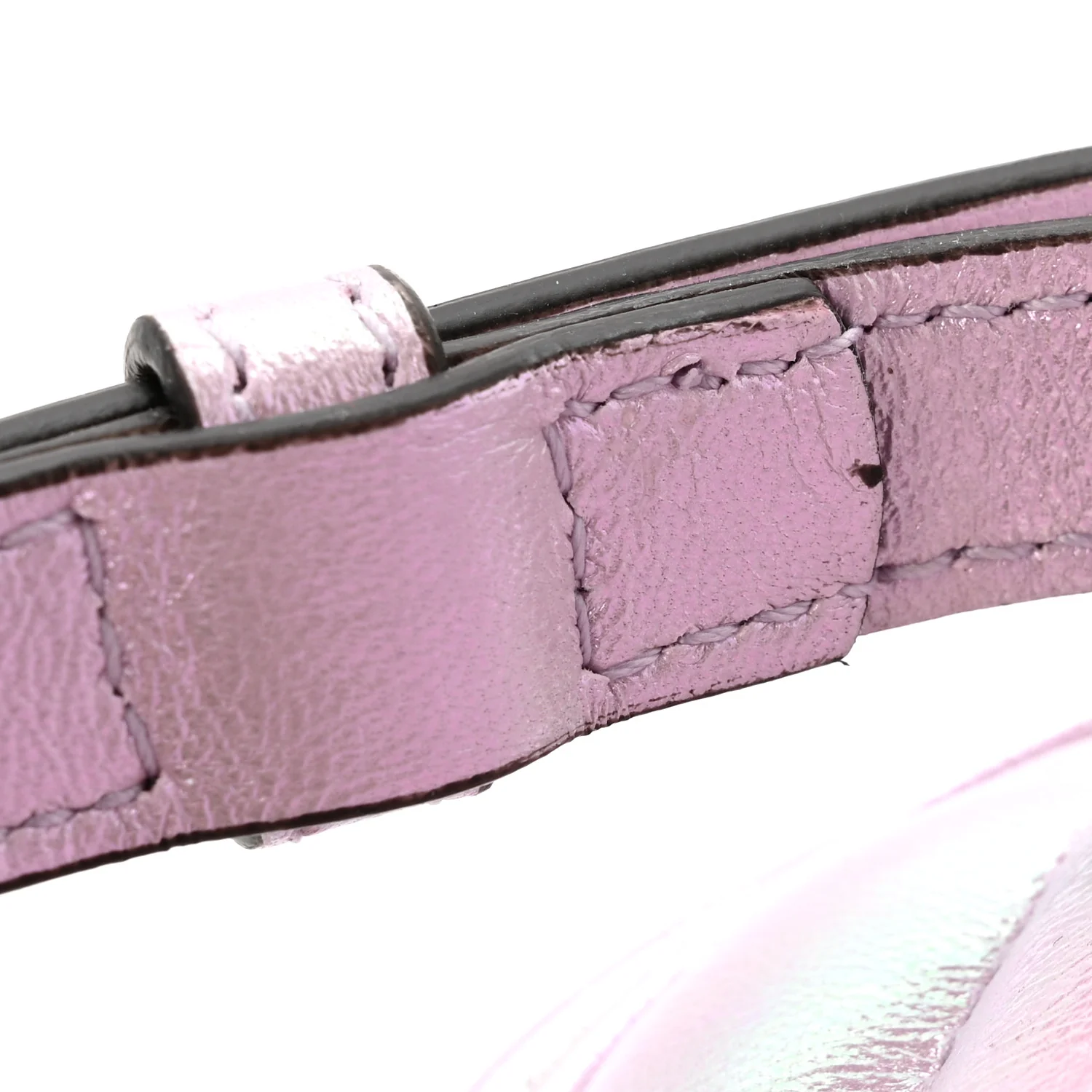 Iridescent Nappa Chevron Matelasse Small GG Marmont Chain Shoulder Bag Iridescent Escape Pink - Image 12