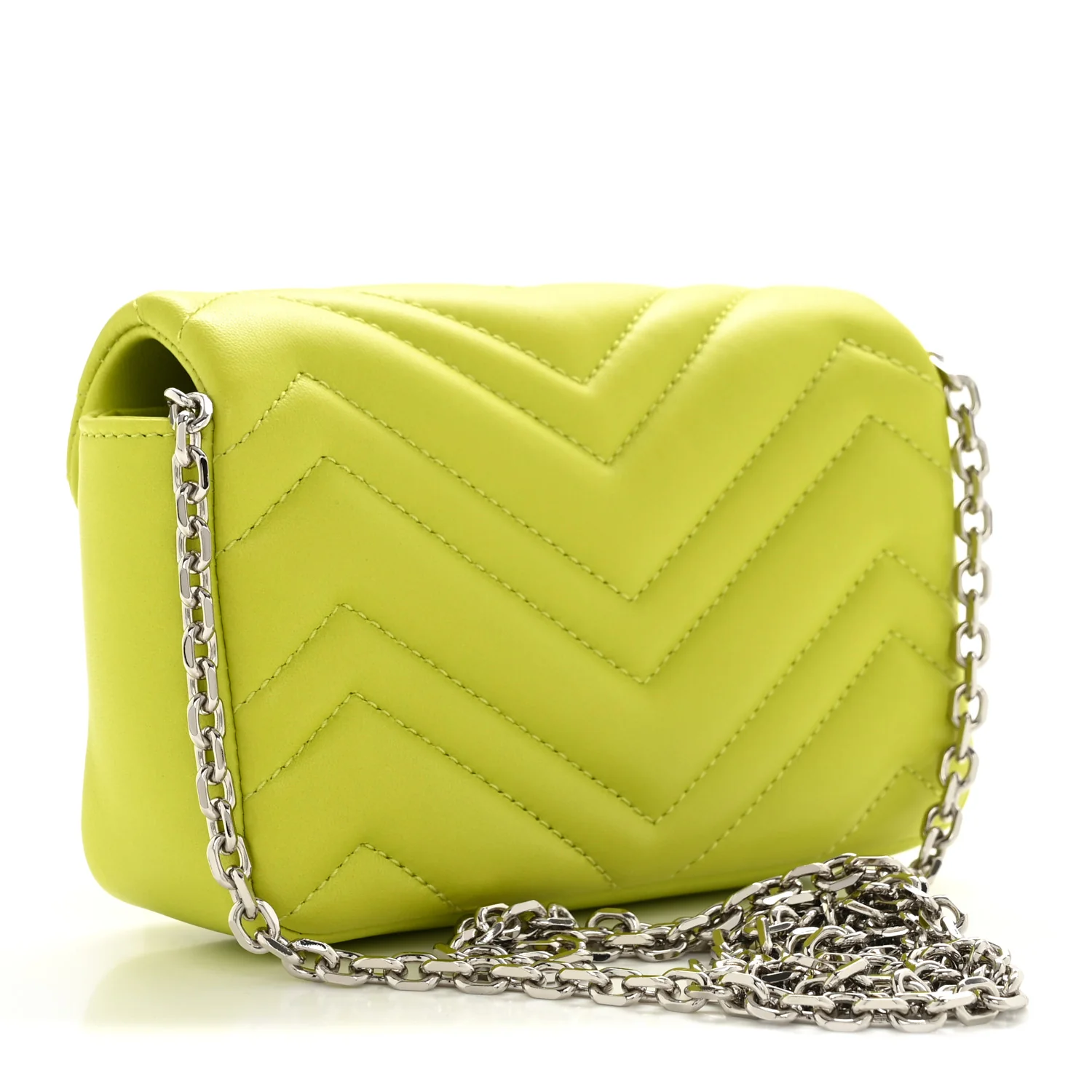 Lambskin Matelasse Mini GG Marmont Shoulder Bag Firefly - Image 2