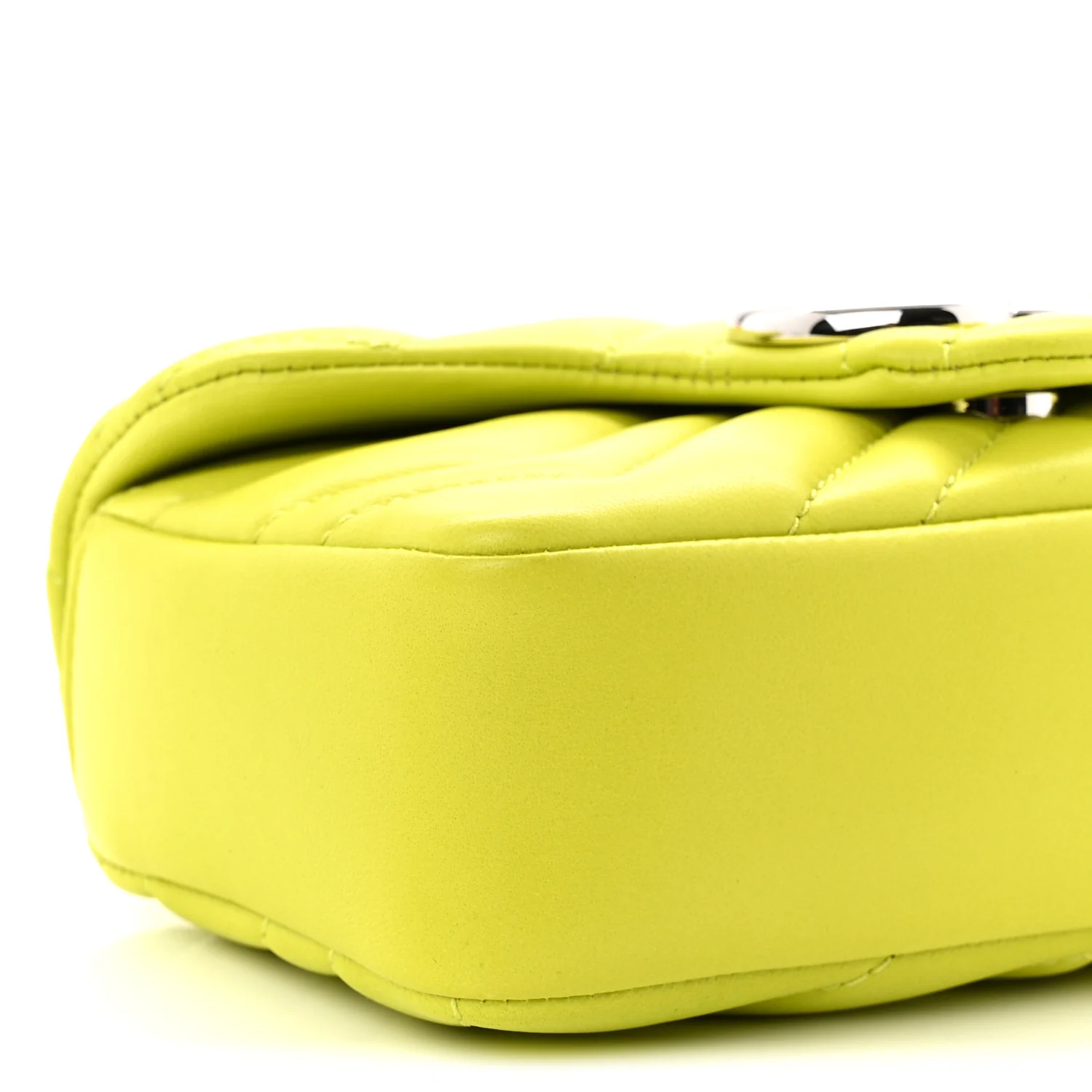 Lambskin Matelasse Mini GG Marmont Shoulder Bag Firefly - Image 9