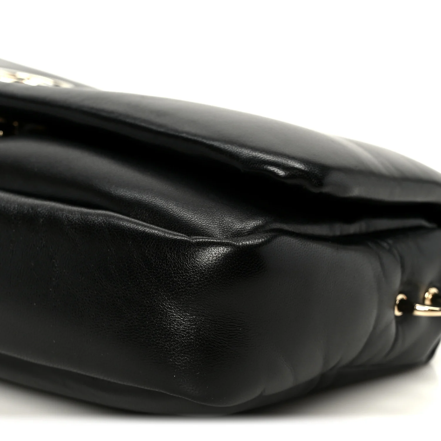 Lambskin Small GG Milano Top Handle Shoulder Bag Black - Image 11