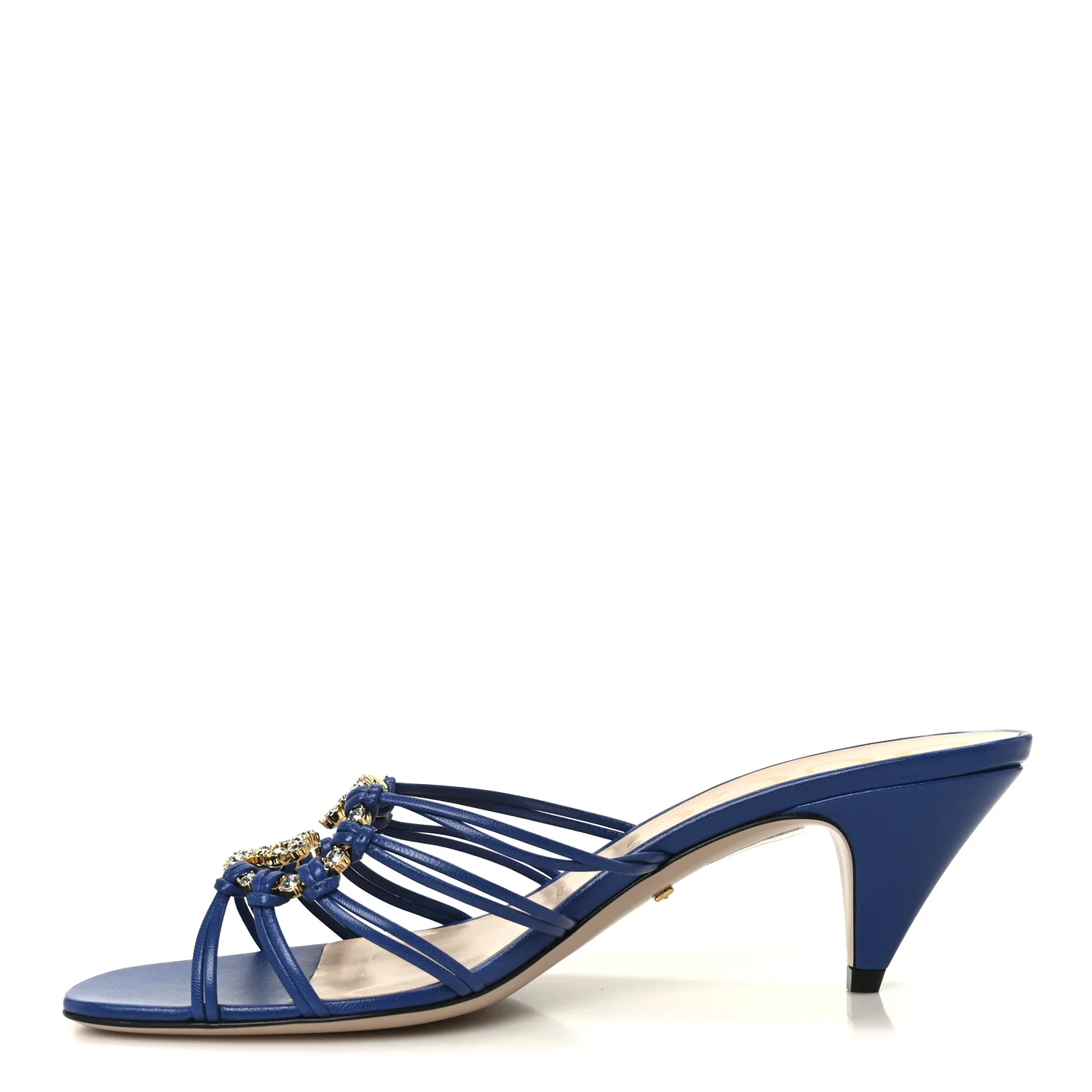 Malaga Kid Crystal GG Isa Ankle Strap 55mm Sandals 37 Rio Blue