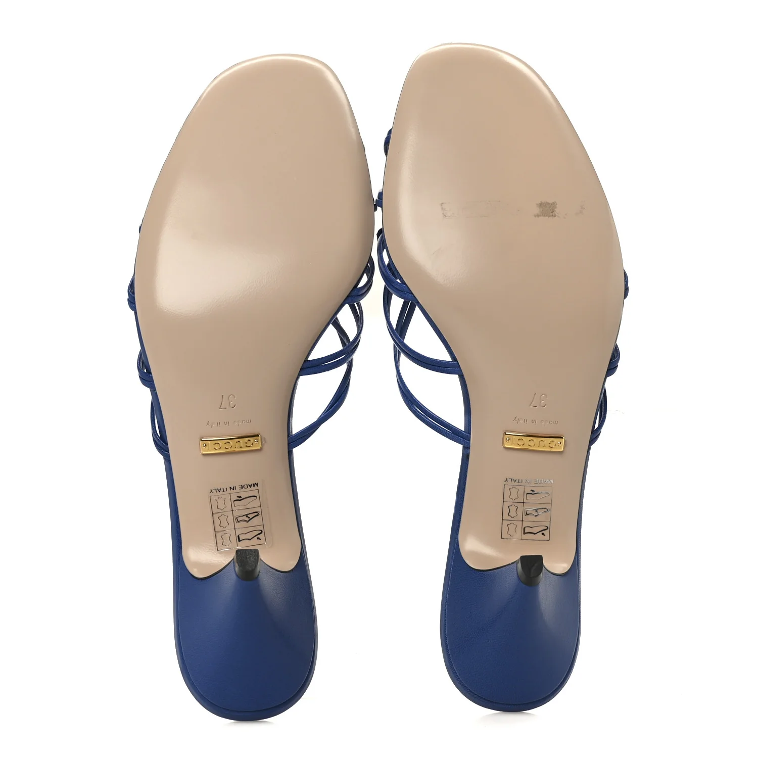 Malaga Kid Crystal GG Isa Ankle Strap 55mm Sandals 37 Rio Blue - Image 6