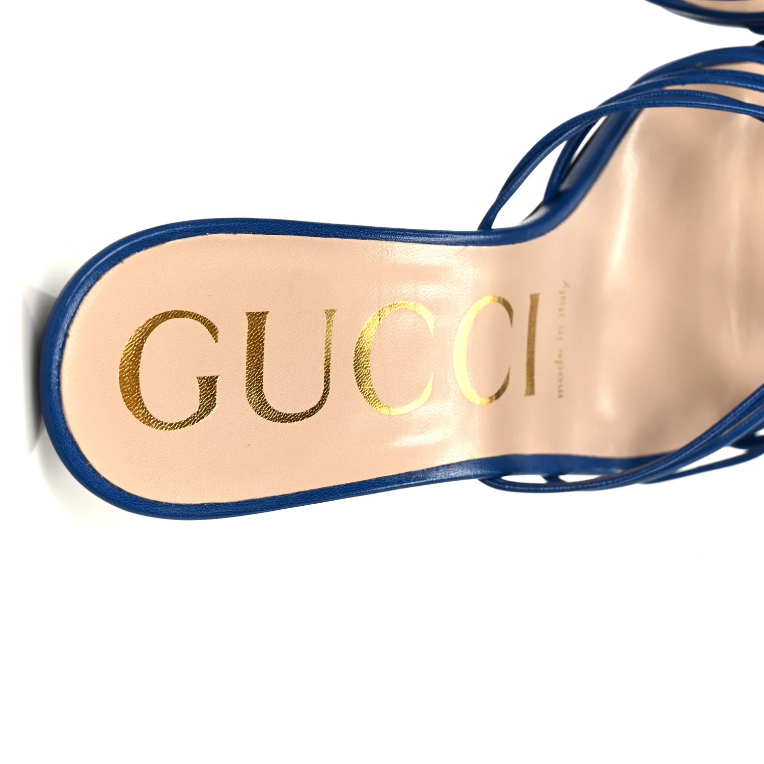 Malaga Kid Crystal GG Isa Ankle Strap 55mm Sandals 37 Rio Blue - Image 7