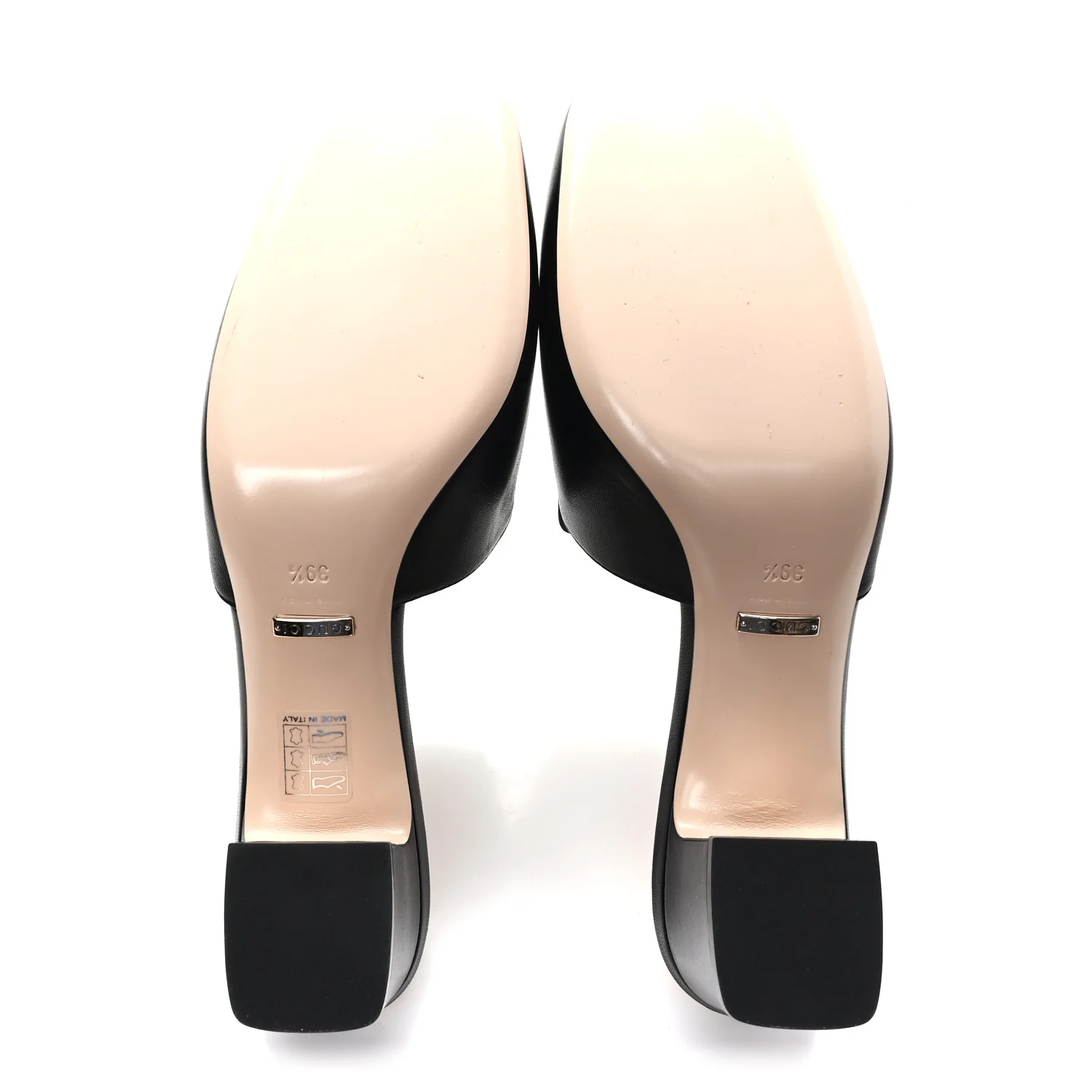 Malaga Kid Crystal Square G Madelyn 60mm Mules 39.5 Black - Image 6