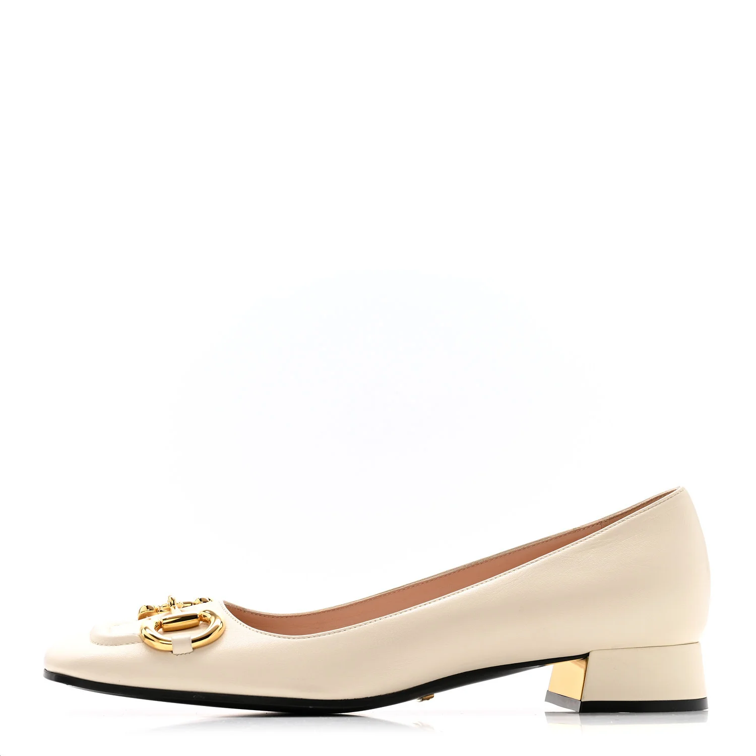 Malaga Kid Horsebit Ballet 25mm Flats 39.5 Mystic White