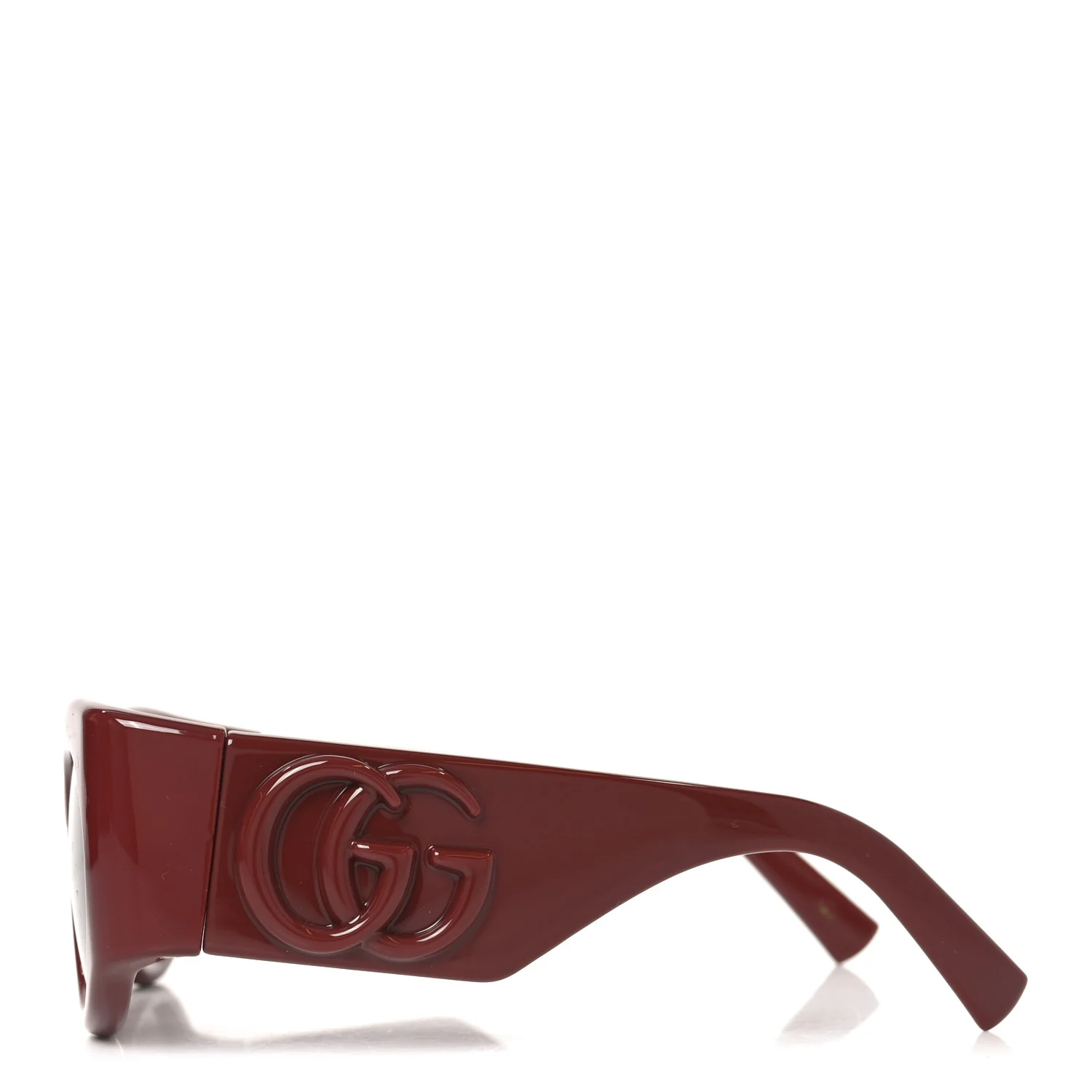 Marmont Monocolor 53mm Round Sunglasses GG1544S Burgundy Brown - Image 3