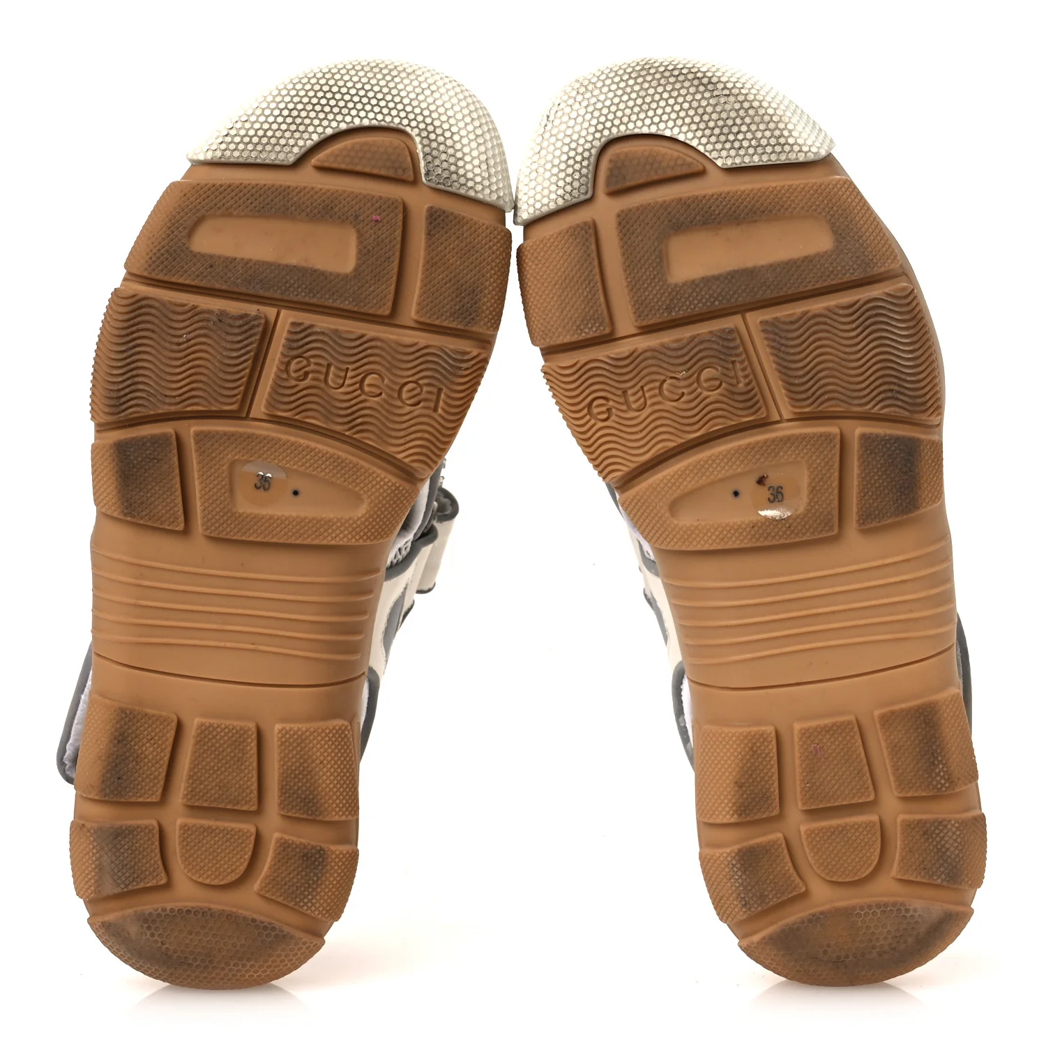 Mesh Fabric Tinsel Sport Sandals 36 White Silver - Image 7