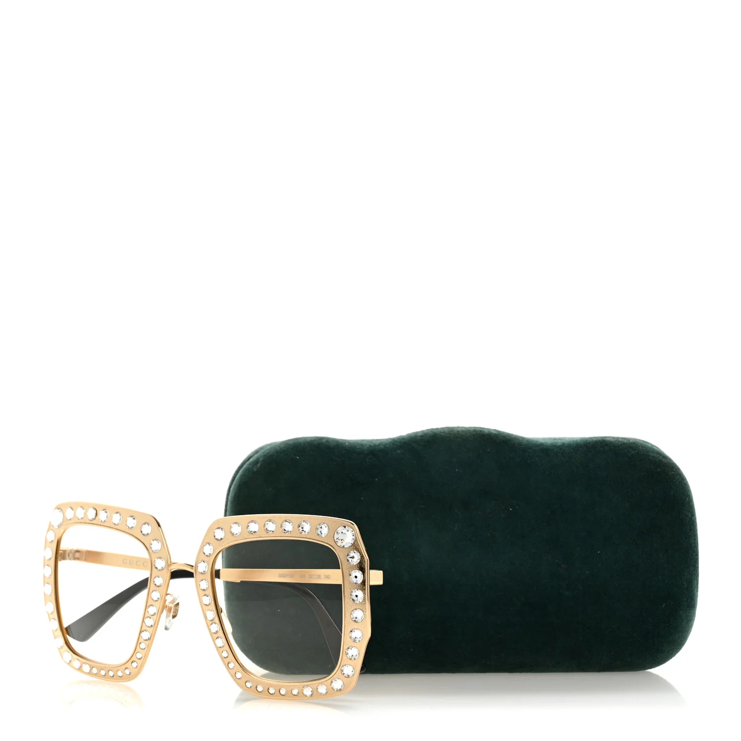 Metal Acetate Crystal Oversize GG0115S Eyeglasses Gold - Image 10