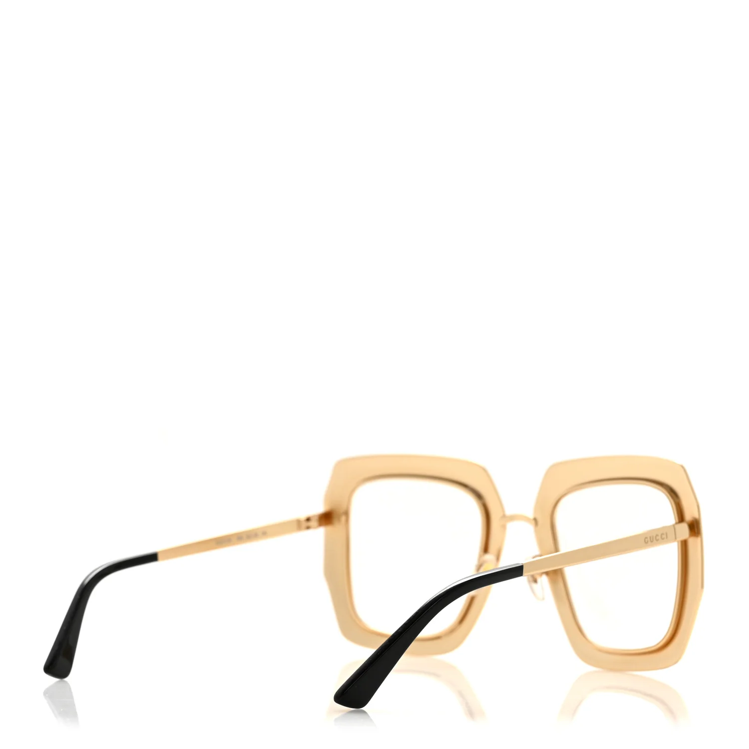 Metal Acetate Crystal Oversize GG0115S Eyeglasses Gold - Image 4