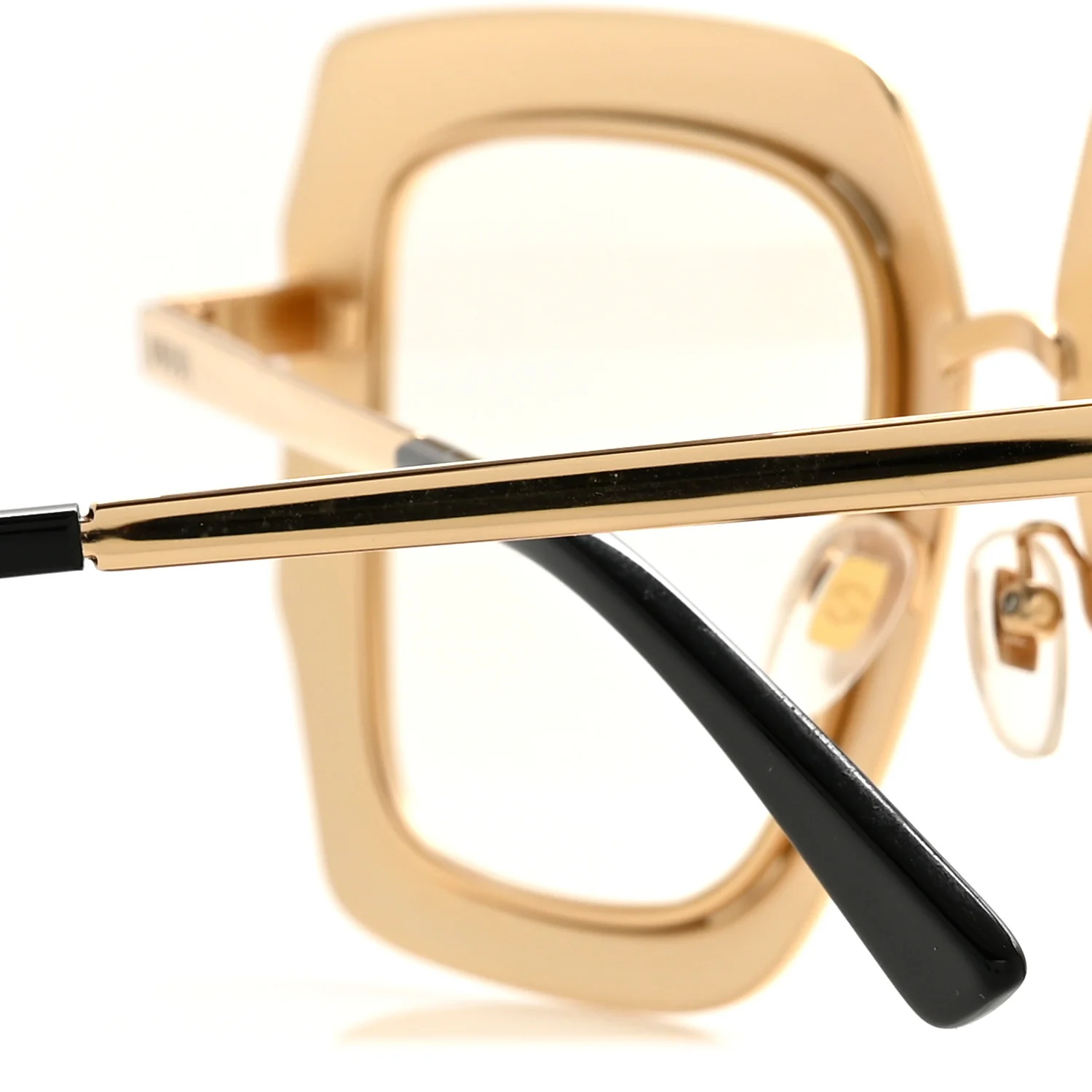 Metal Acetate Crystal Oversize GG0115S Eyeglasses Gold - Image 9