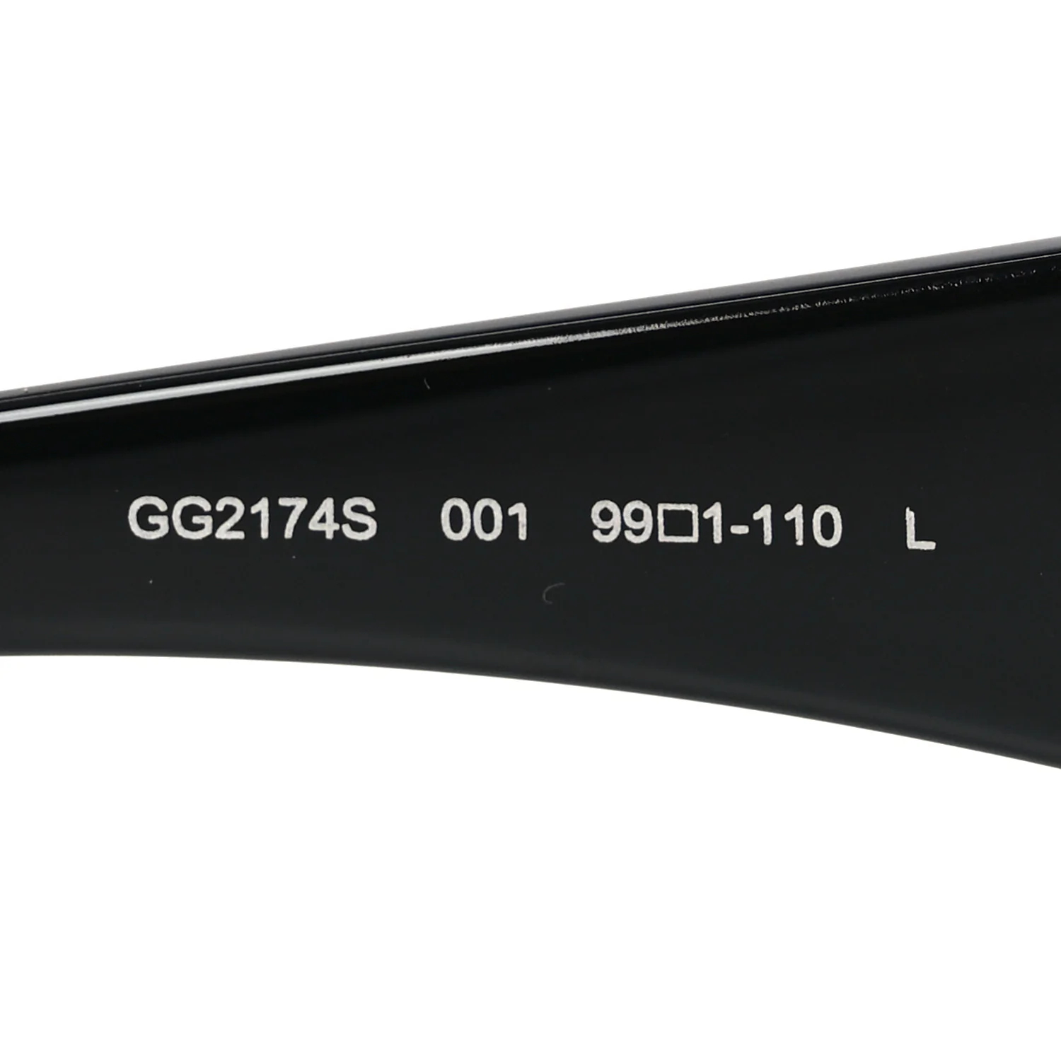 Metal Horsebit Frameless Mask Sunglasses GG2174S Black Silver - Image 7