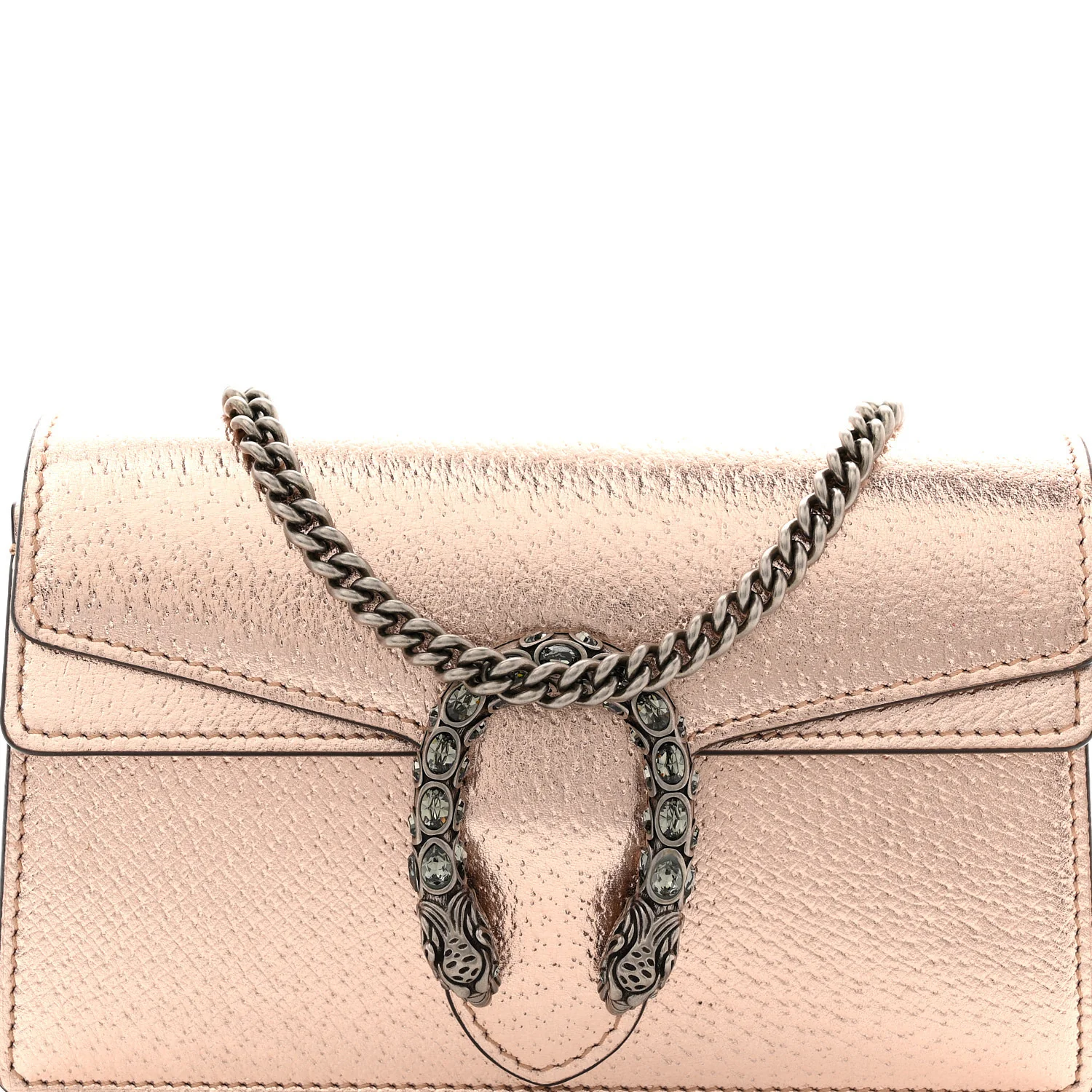 Metallic Calfskin Super Mini Dionysus Shoulder Bag Rose Gold - Image 7