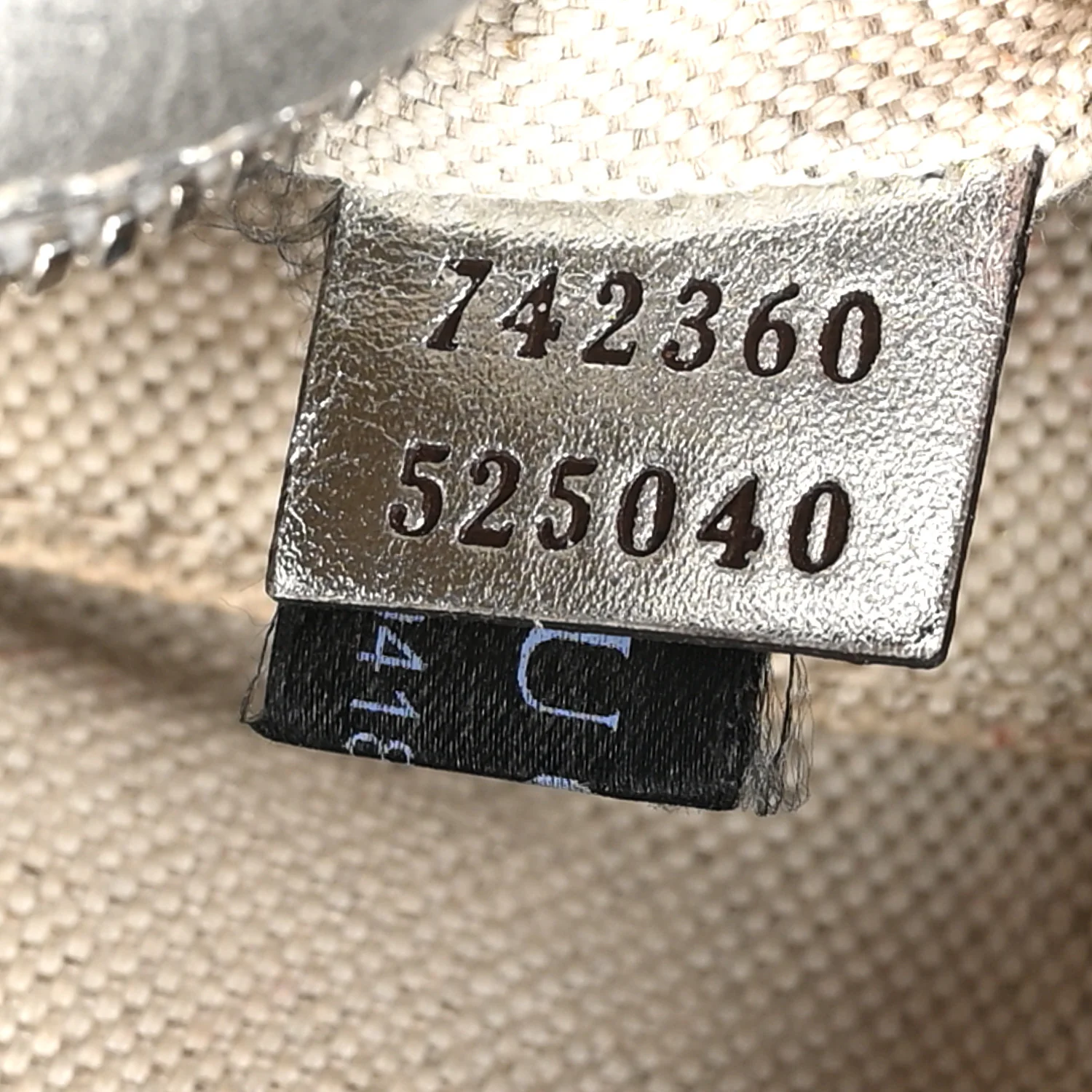 Metallic Sakai Be Green Calfskin Diagonal Stitched Small Blondie Shoulder Bag Silver - Image 7