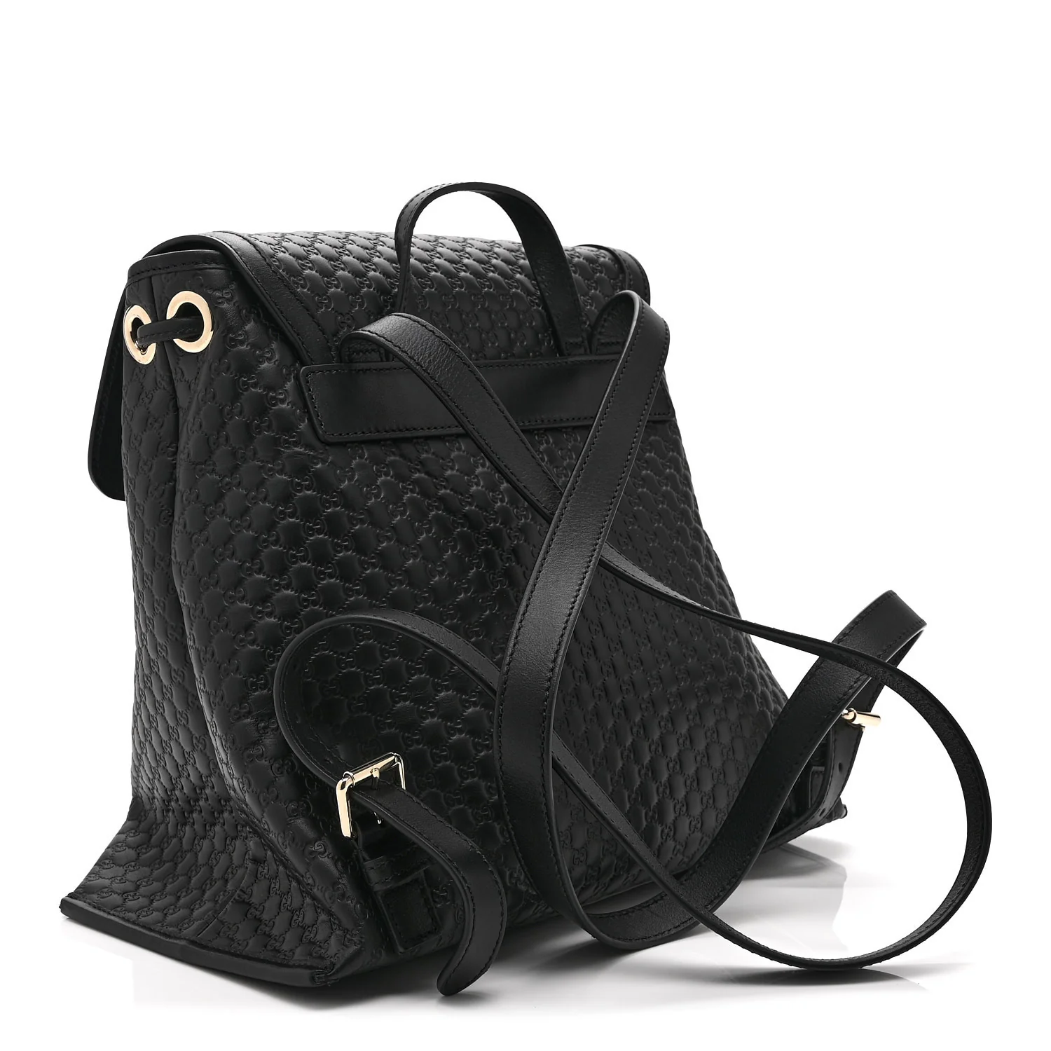 Microguccissima Drawstring Backpack Black - Image 3