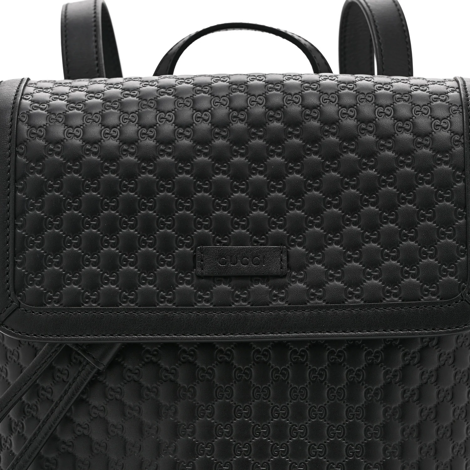 Microguccissima Drawstring Backpack Black - Image 9