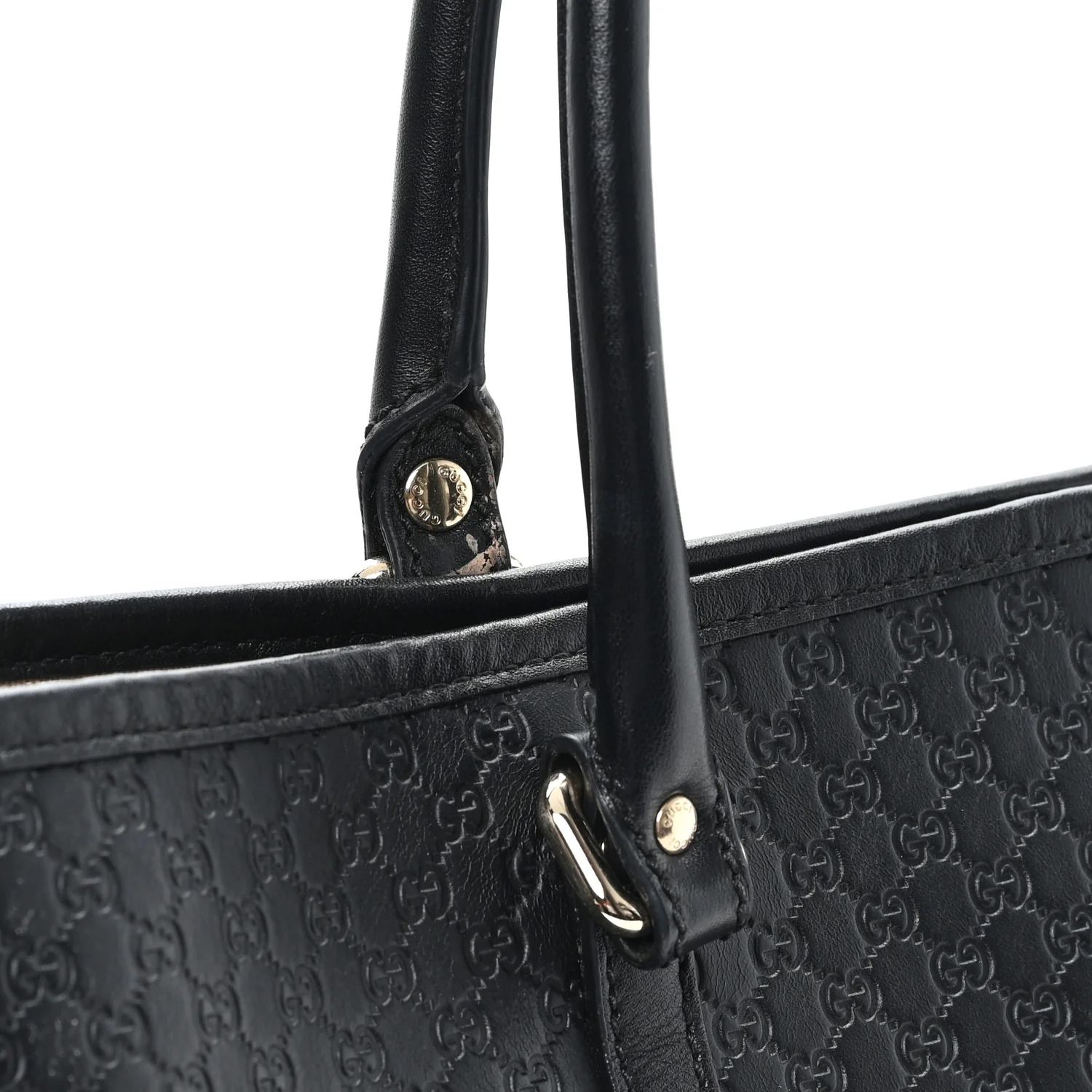 Microguccissima Medium Joy Tote Black - Image 11
