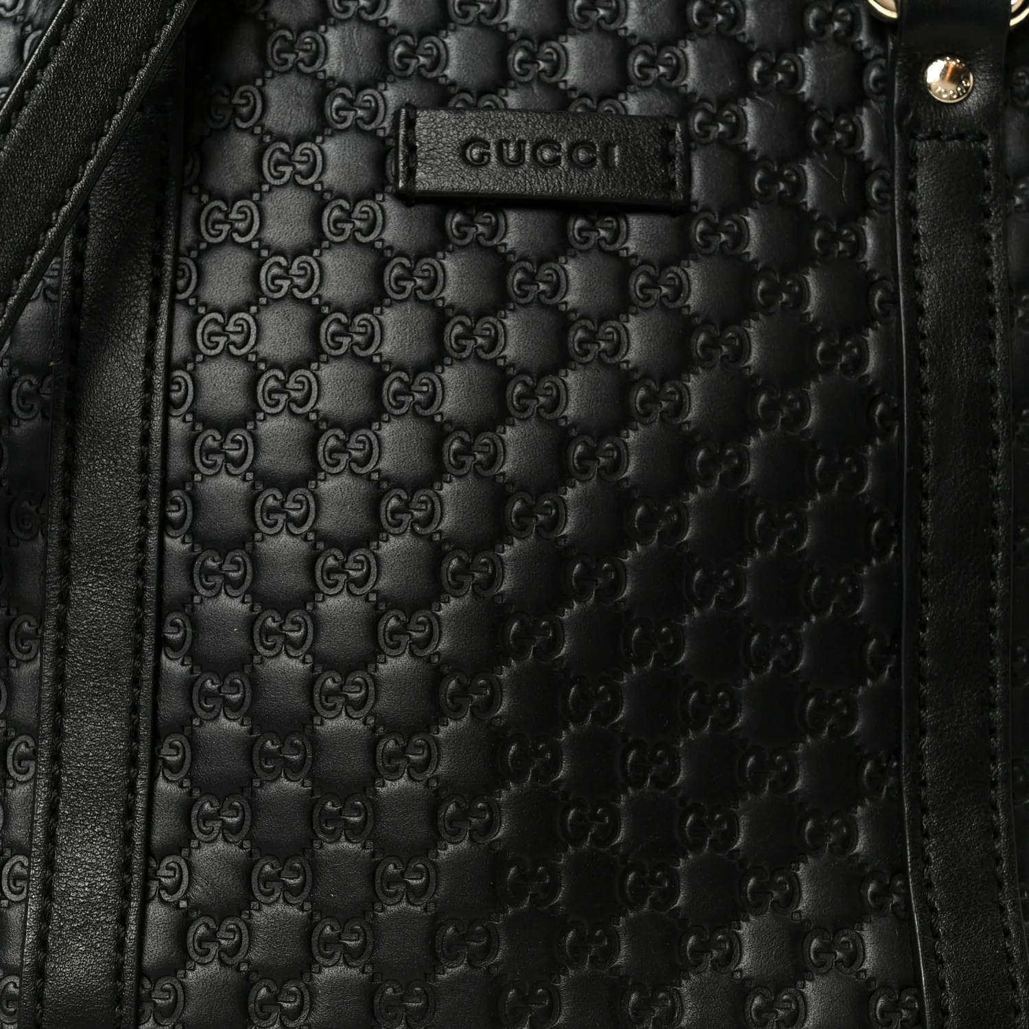 Microguccissima Mini Dome Bag Black - Image 9