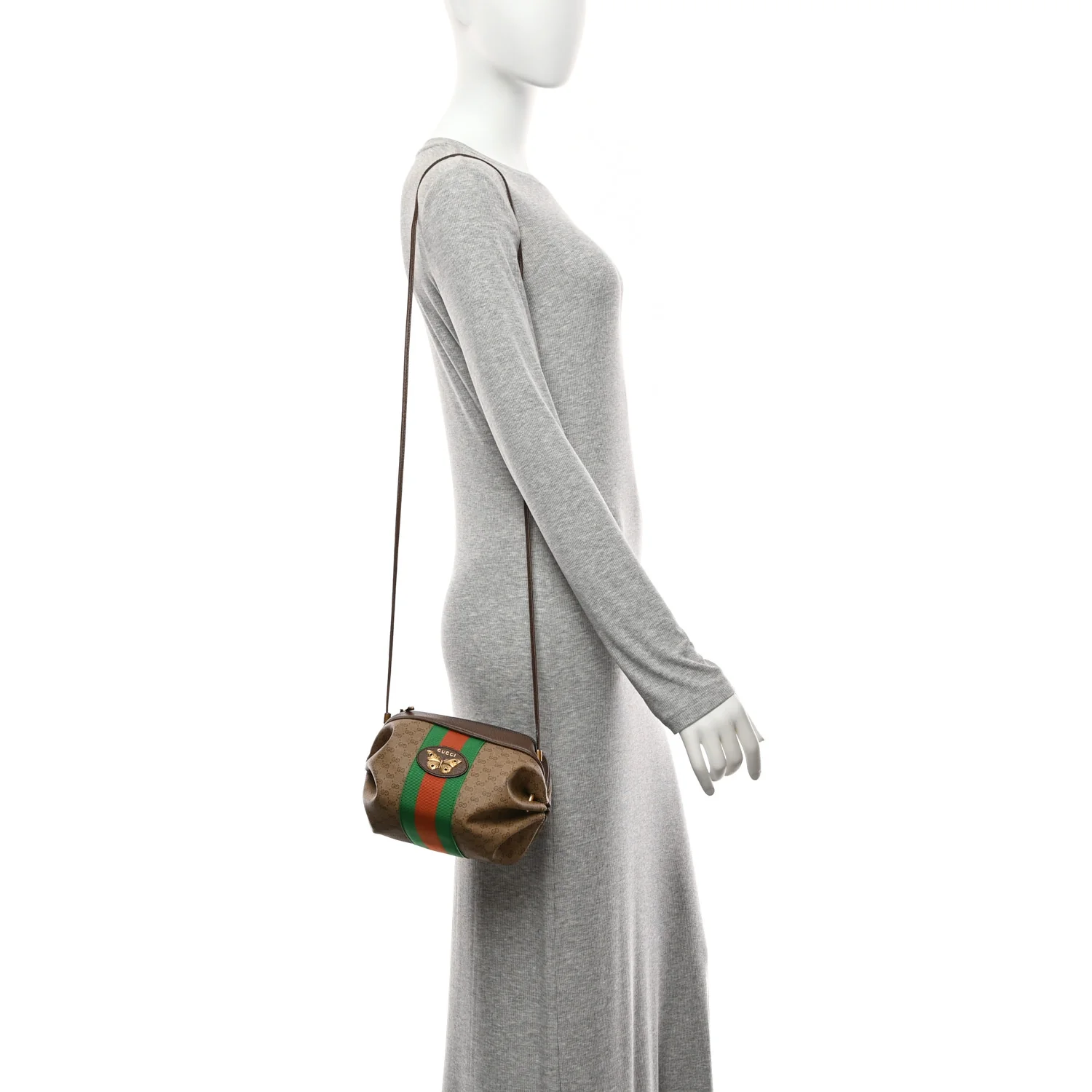 Mini Vintage GG Supreme Monogram Web Butterfly New Candy Crossbody Beige New Acero - Image 2