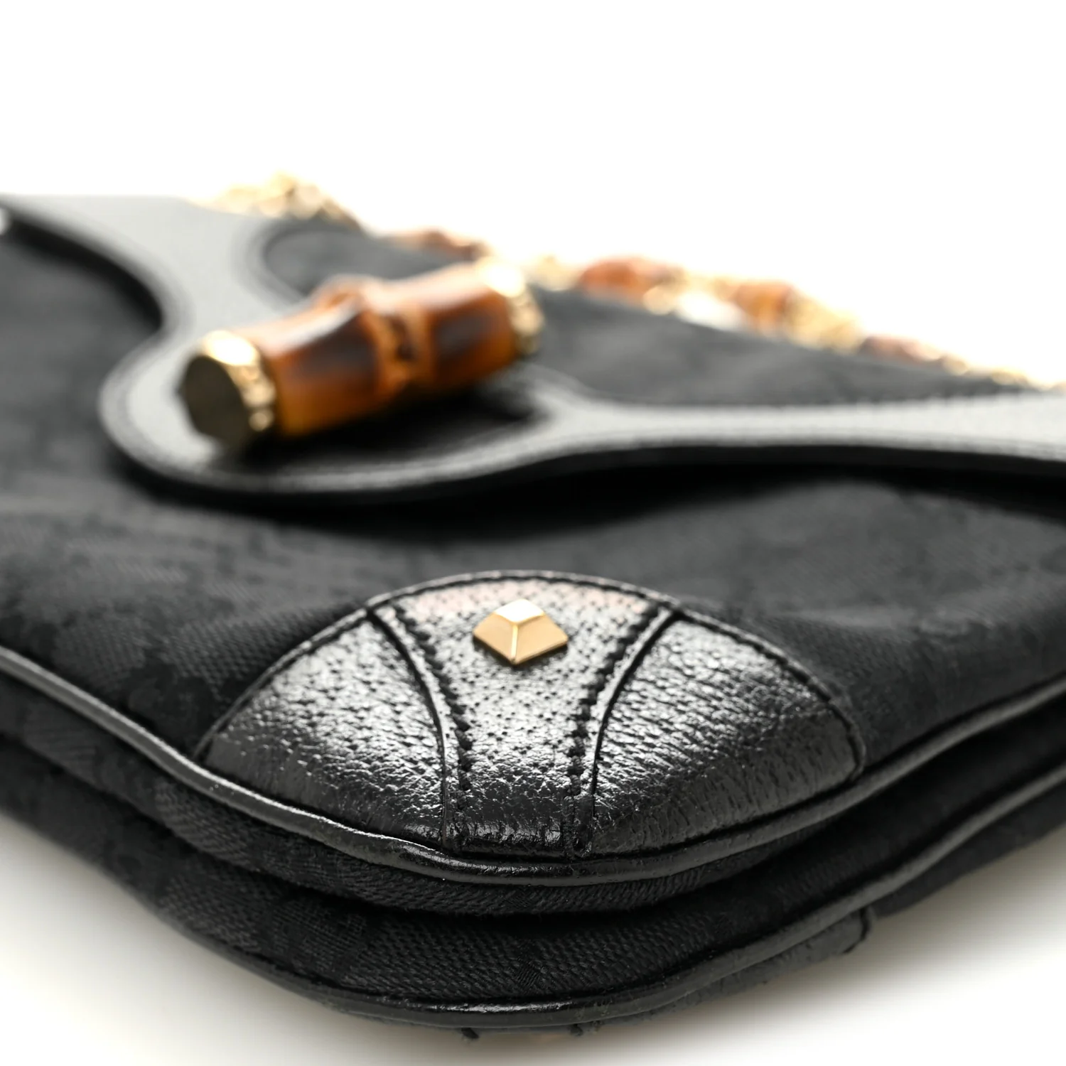 Monogram Bamboo Chain Bag Black - Image 10