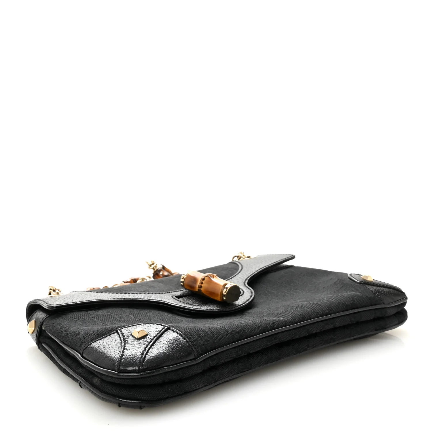 Monogram Bamboo Chain Bag Black - Image 4