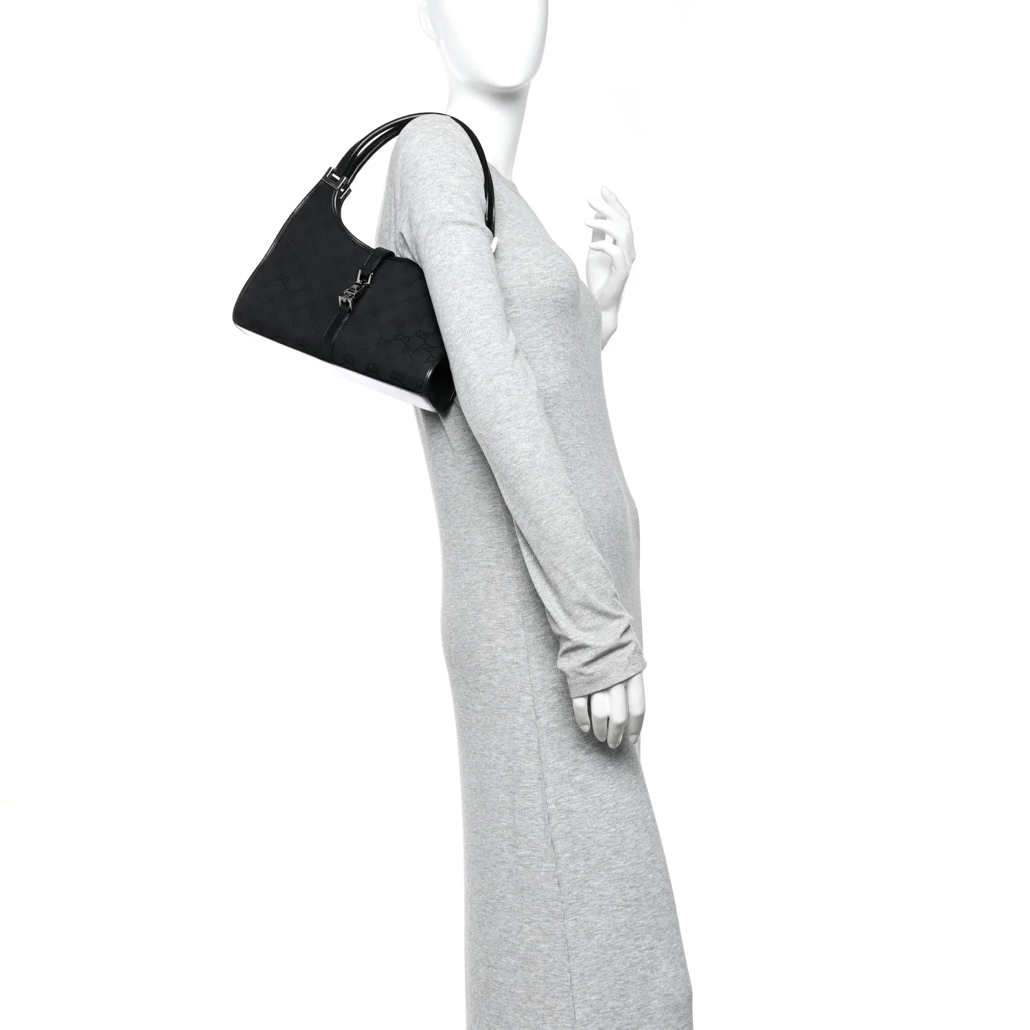 Monogram Bardot Shoulder Bag Black - Image 2