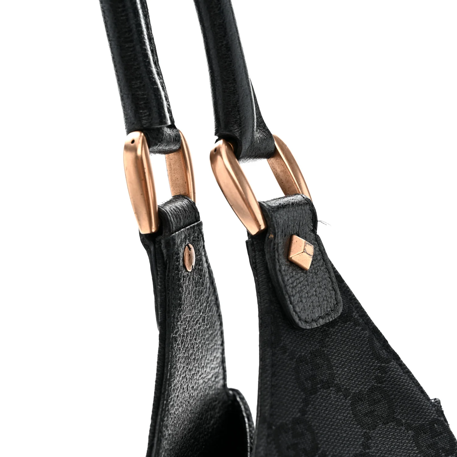 Monogram Calfskin Large Bardot Tote Black - Image 11
