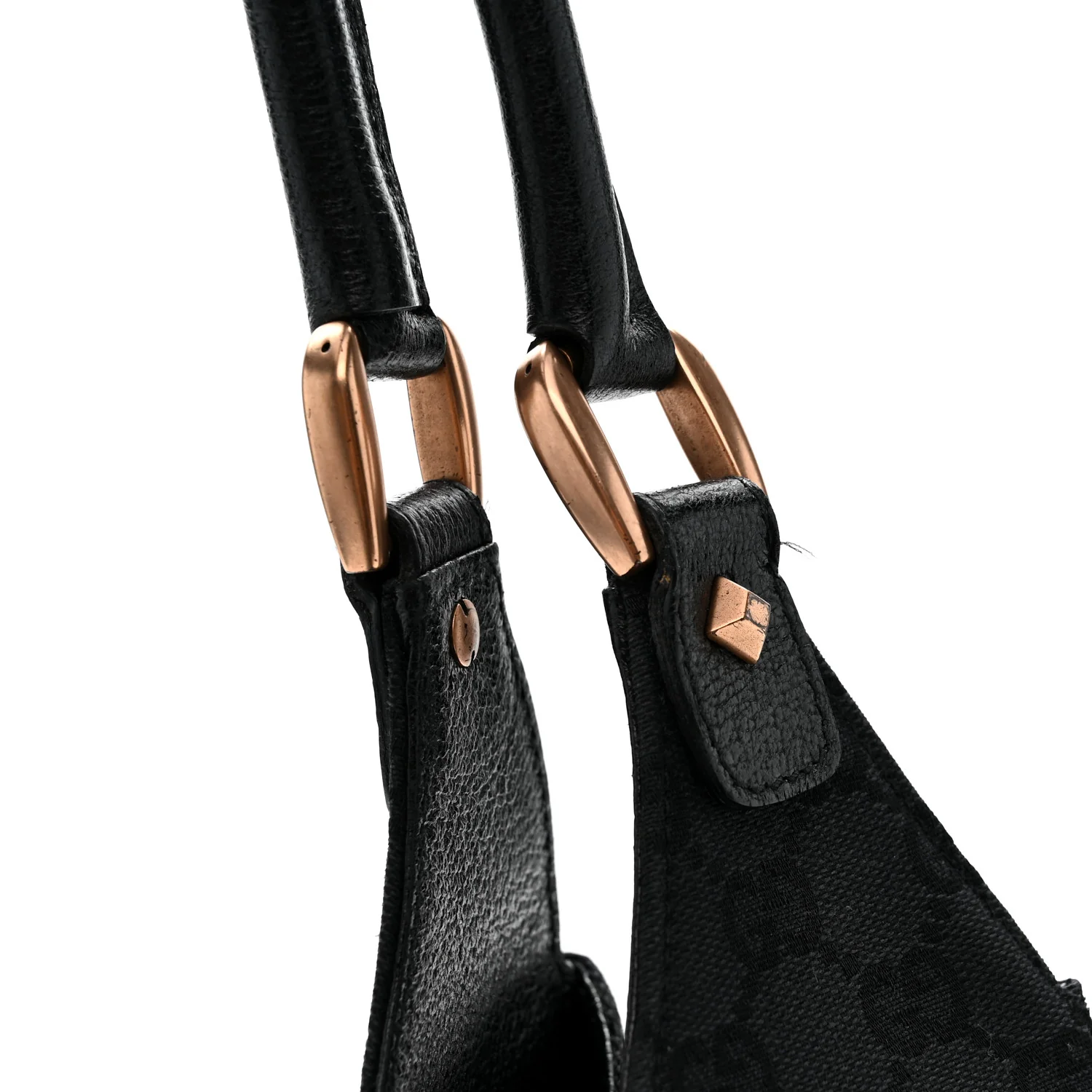 Monogram Calfskin Large Bardot Tote Black - Image 12