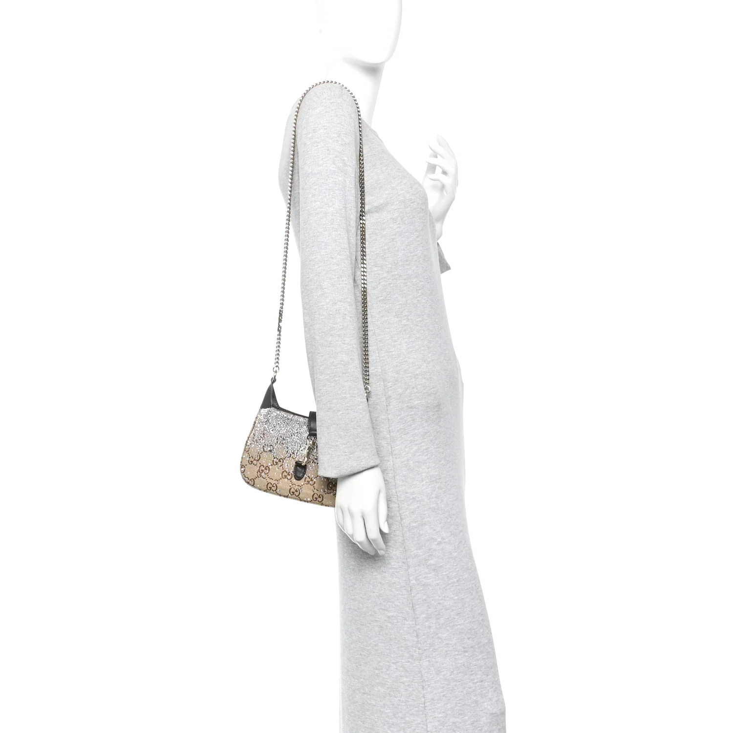 Monogram Crystal Mini Jackie Notte Bag Camel Ebony - Image 2