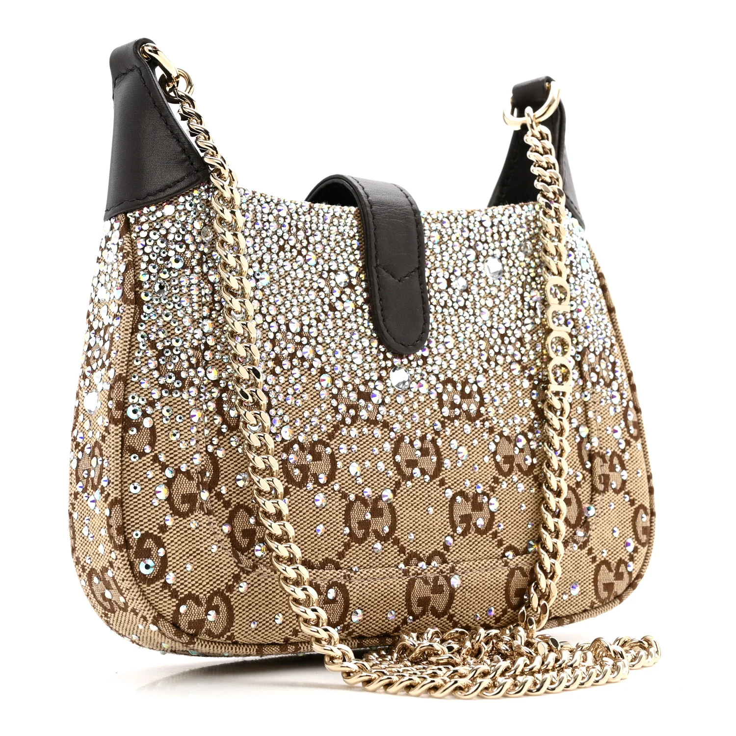 Monogram Crystal Mini Jackie Notte Bag Camel Ebony - Image 3