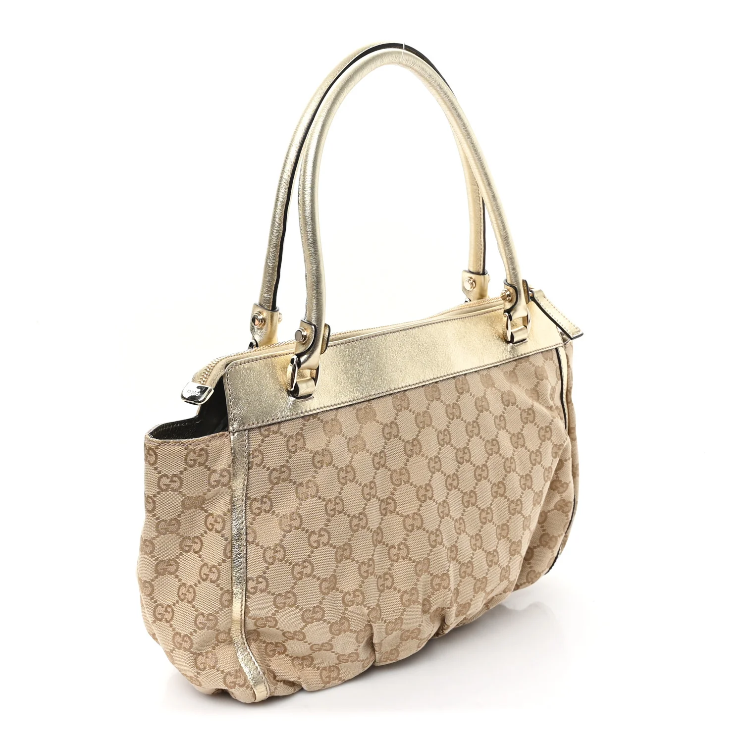 Monogram D Gold Tote Metallic Gold - Image 3