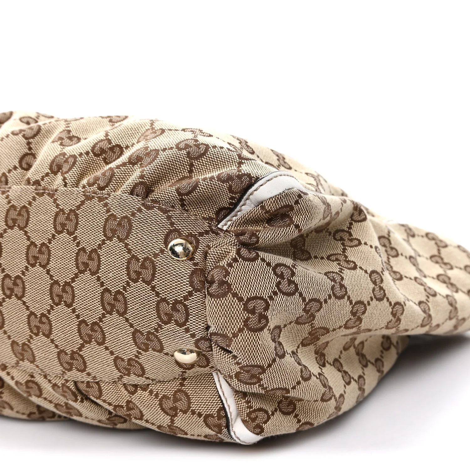 Monogram D Gold Tote  White - Image 10