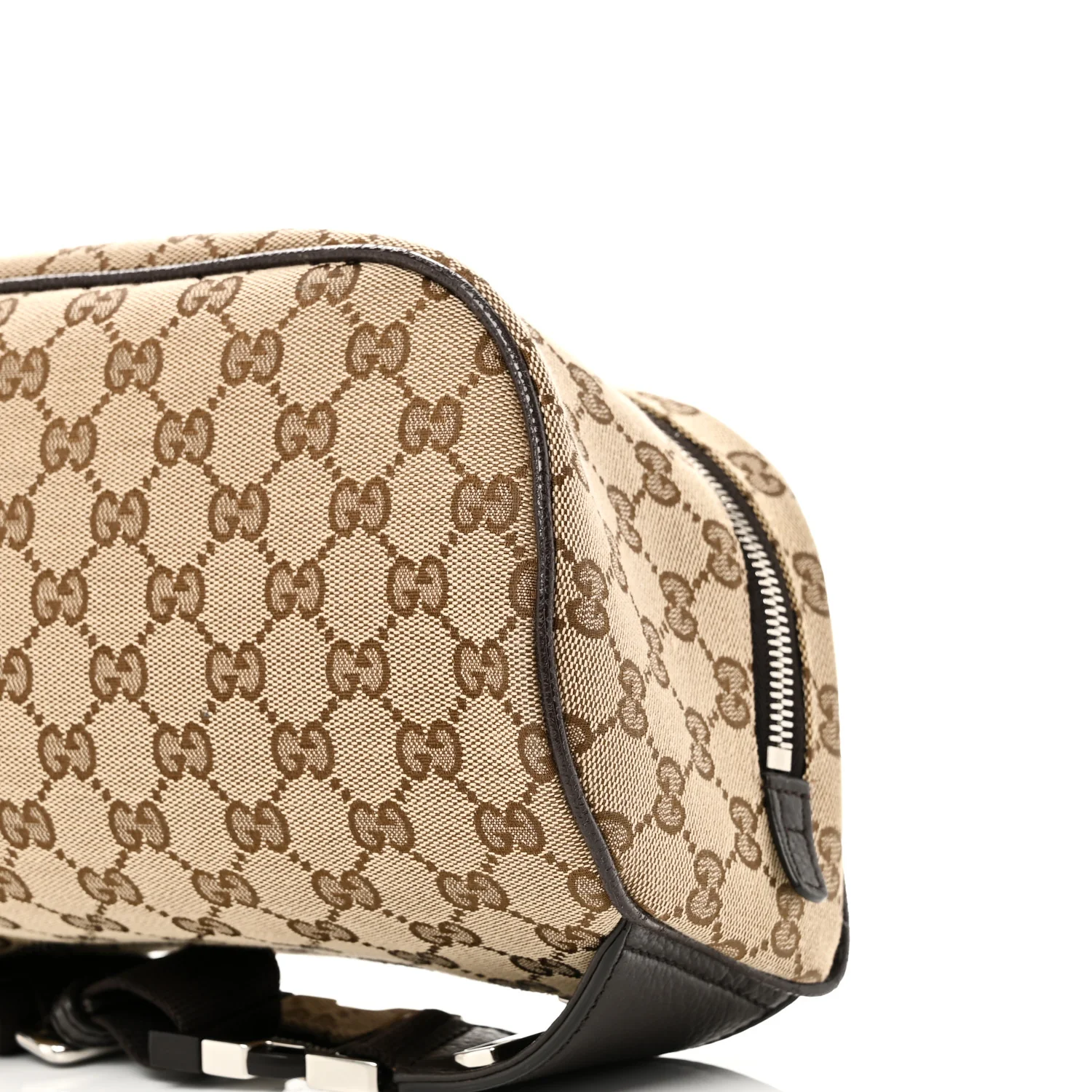 Monogram Dollar Calfskin Waist Pouch Beige Ebony Testa di Moro Marrone Scuro - Image 10