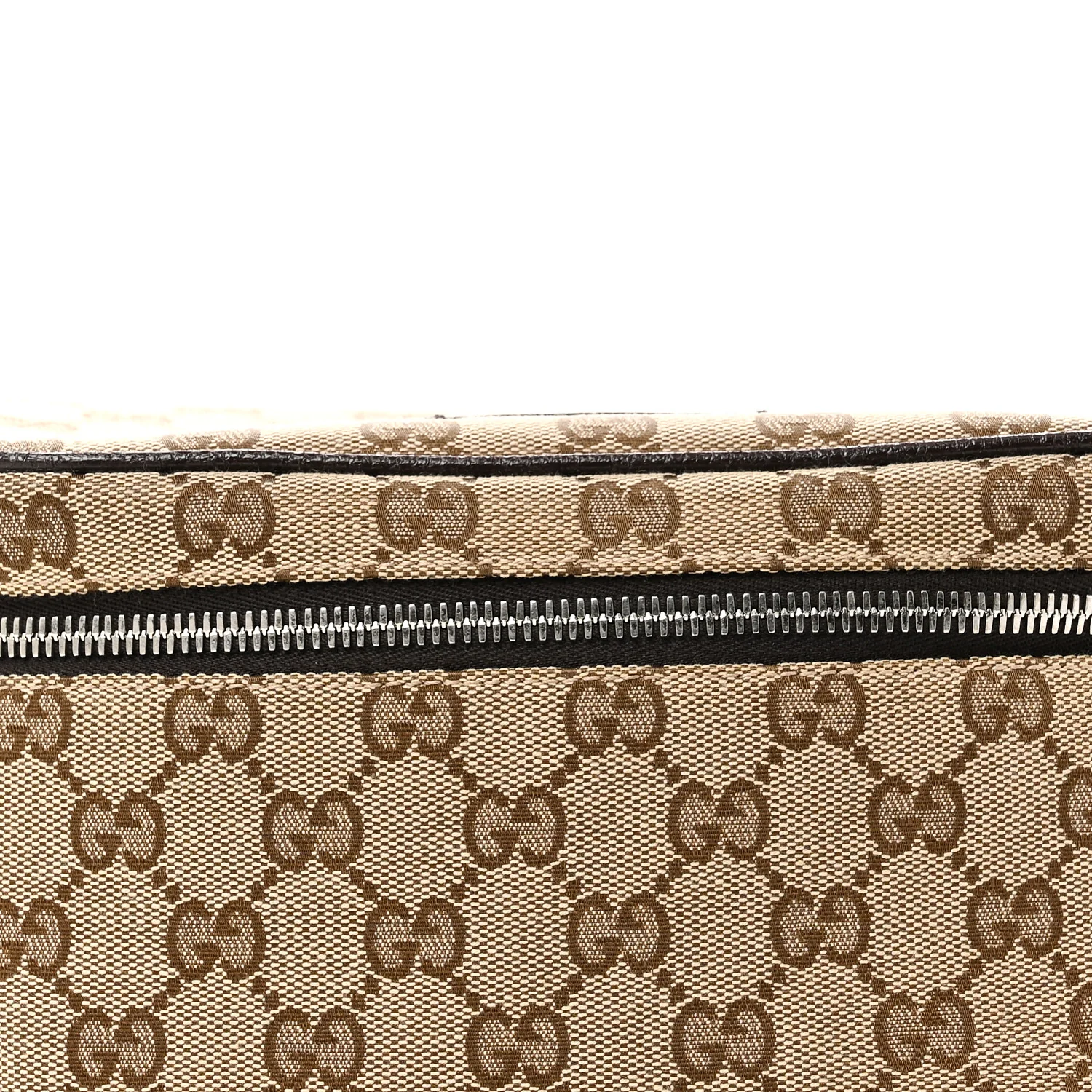 Monogram Dollar Calfskin Waist Pouch Beige Ebony Testa di Moro Marrone Scuro - Image 8