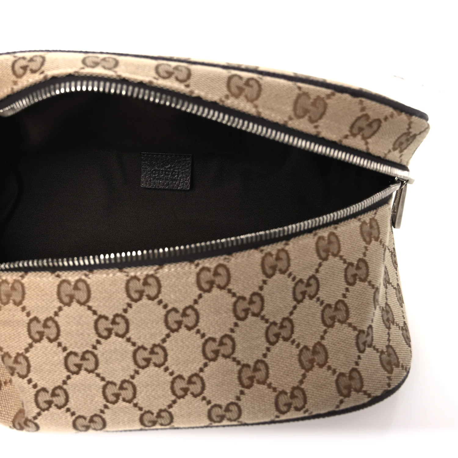 Monogram Dollar Calfskin Waist Pouch Beige Ebony Testa di Moro Marrone Scuro - Image 5