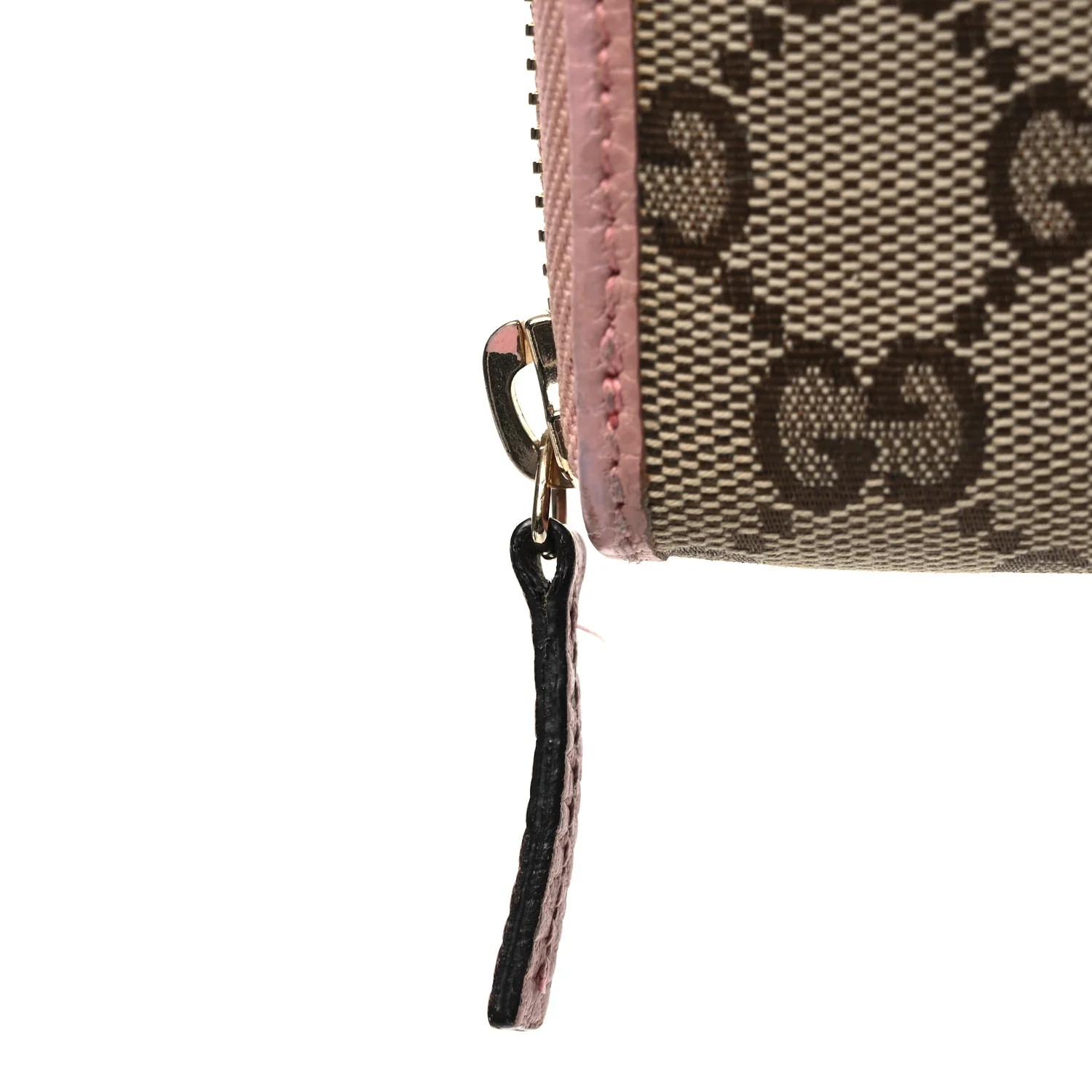 Monogram Dollar Calfskin Zip Around Wallet Beige Ebony Soft Pink - Image 8