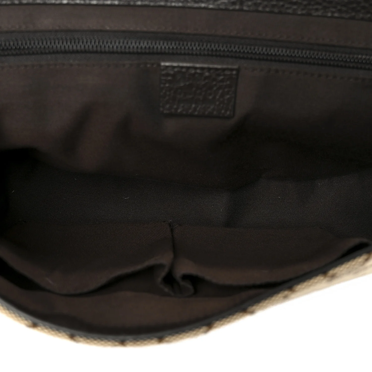 Monogram Flap Messenger Bag Beige Dark Brown - Image 5