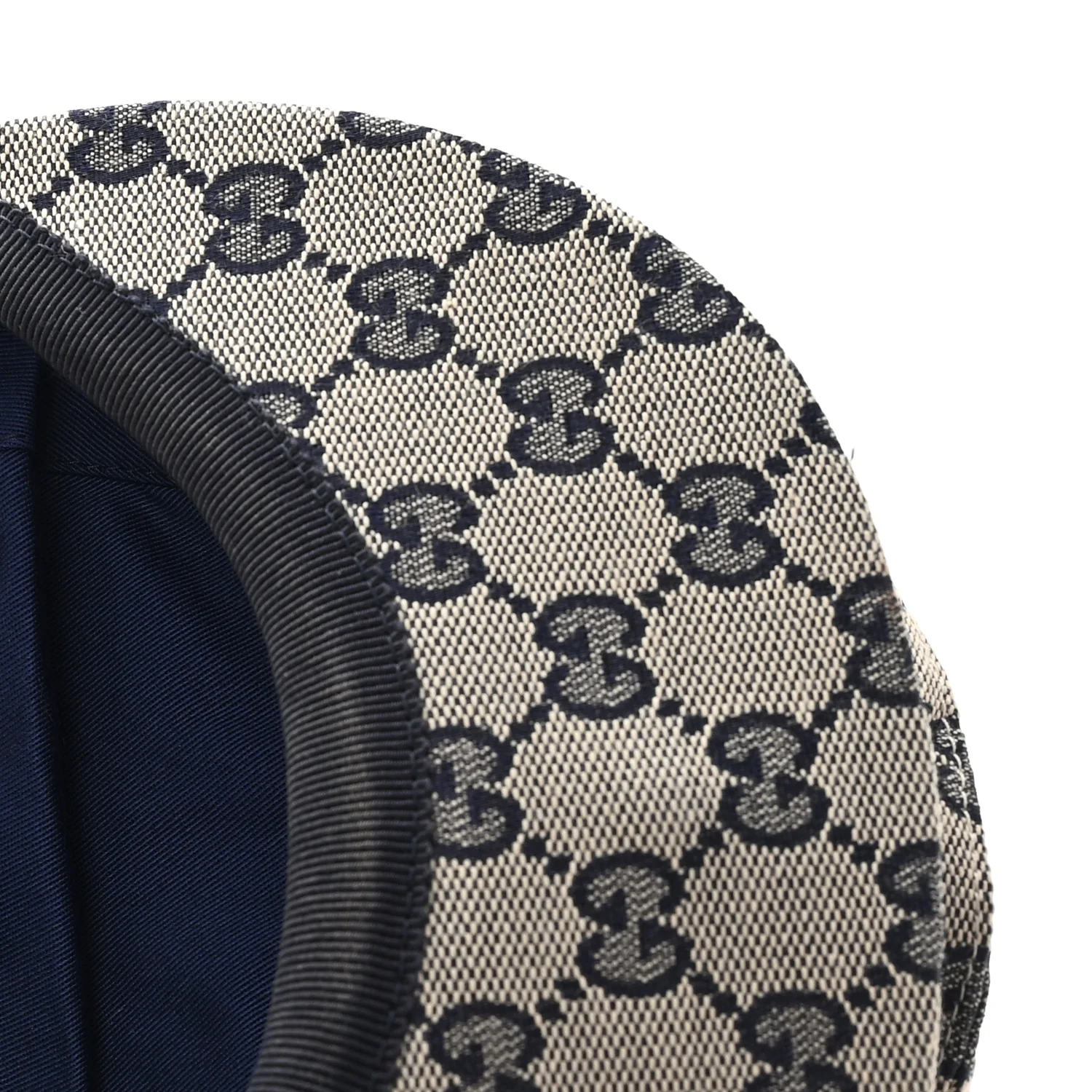 Monogram Flat Cap XL Navy - Image 10