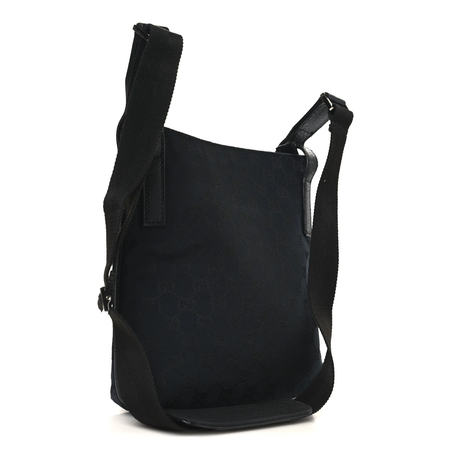Monogram Flat Messenger Bag Black - Image 3