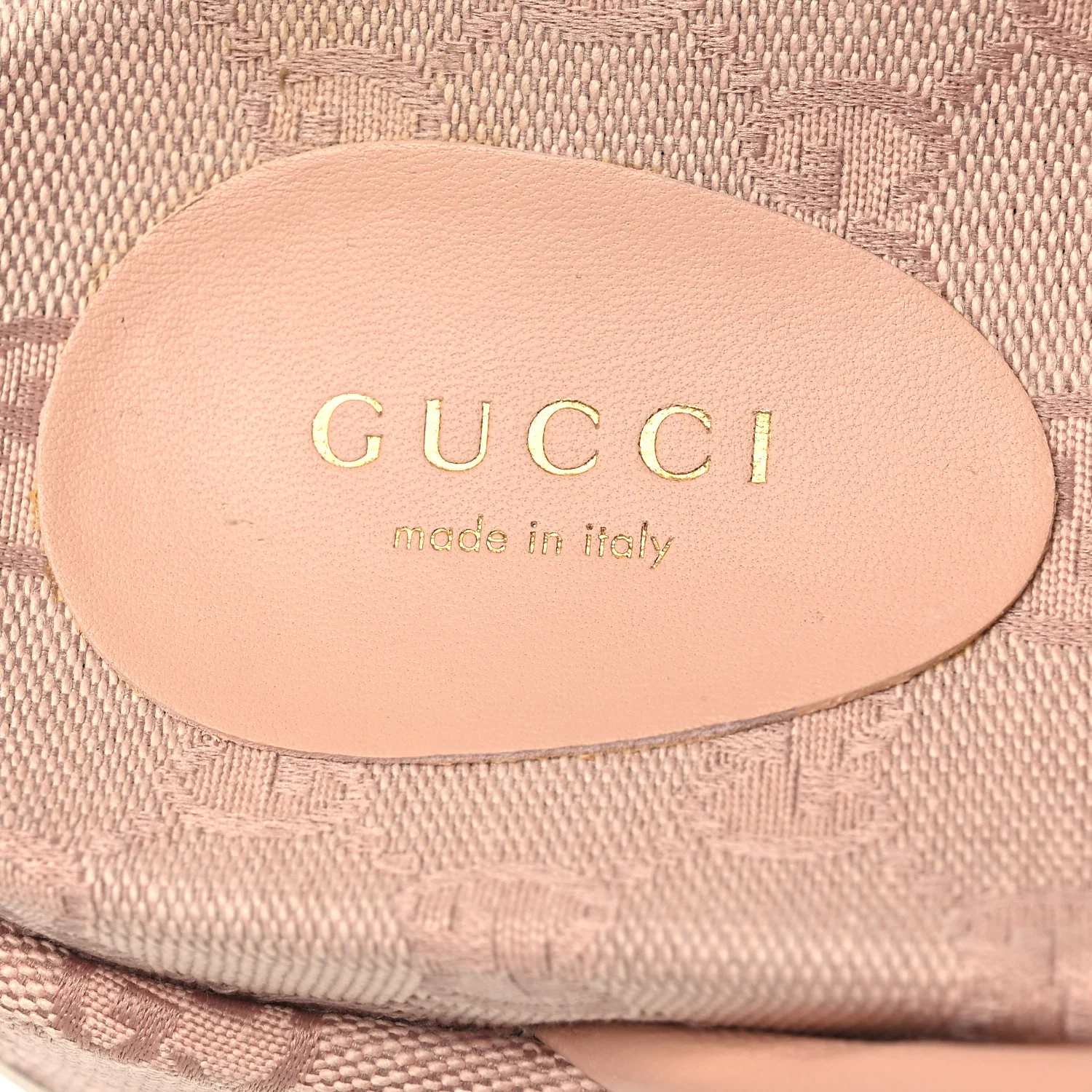 Monogram GG Calfskin Angelina Platform 55mm Slide Sandals 36.5 Light Pink - Image 9