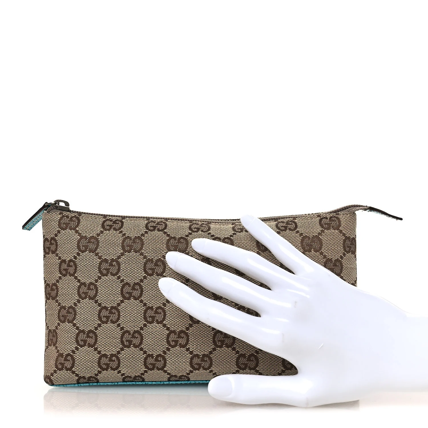 Monogram GG Cosmetic Case Turquoise - Image 2