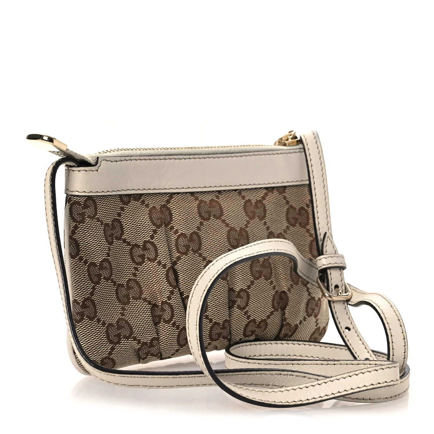 Monogram GG Heart Charm Crossbody Pochette White - Image 2