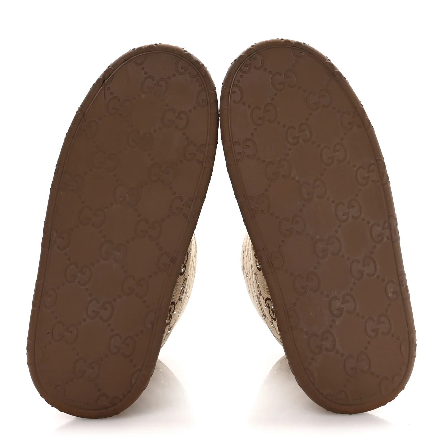 Monogram GG Strass Thermal Bootie 37 Camel Ebony - Image 6