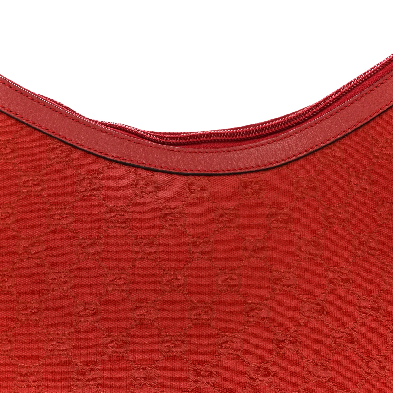 Monogram Half Moon Hobo Red - Image 8