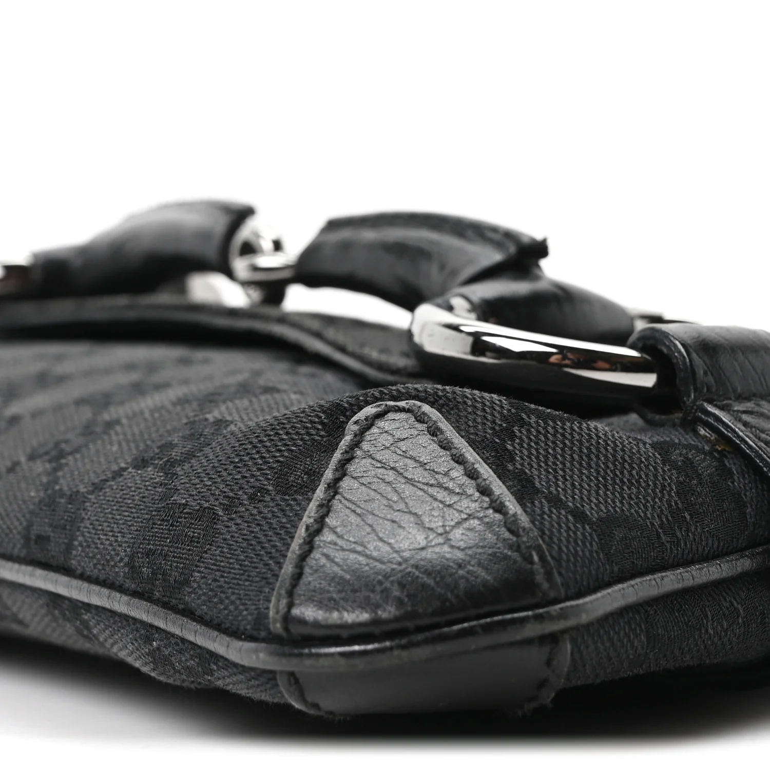 Monogram Horsebit Chain Clutch Black - Image 10