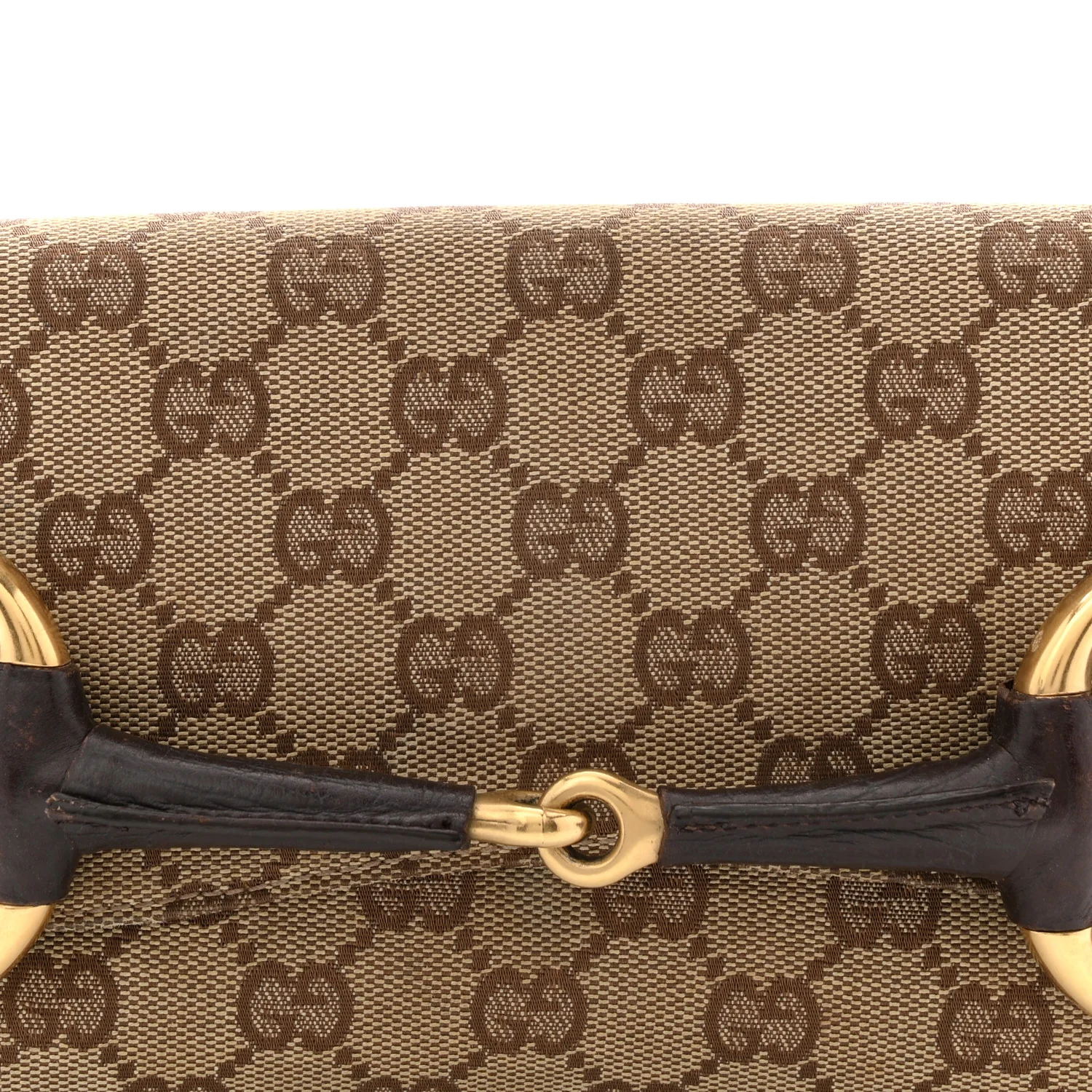 Monogram Horsebit Clutch Dark Brown - Image 8