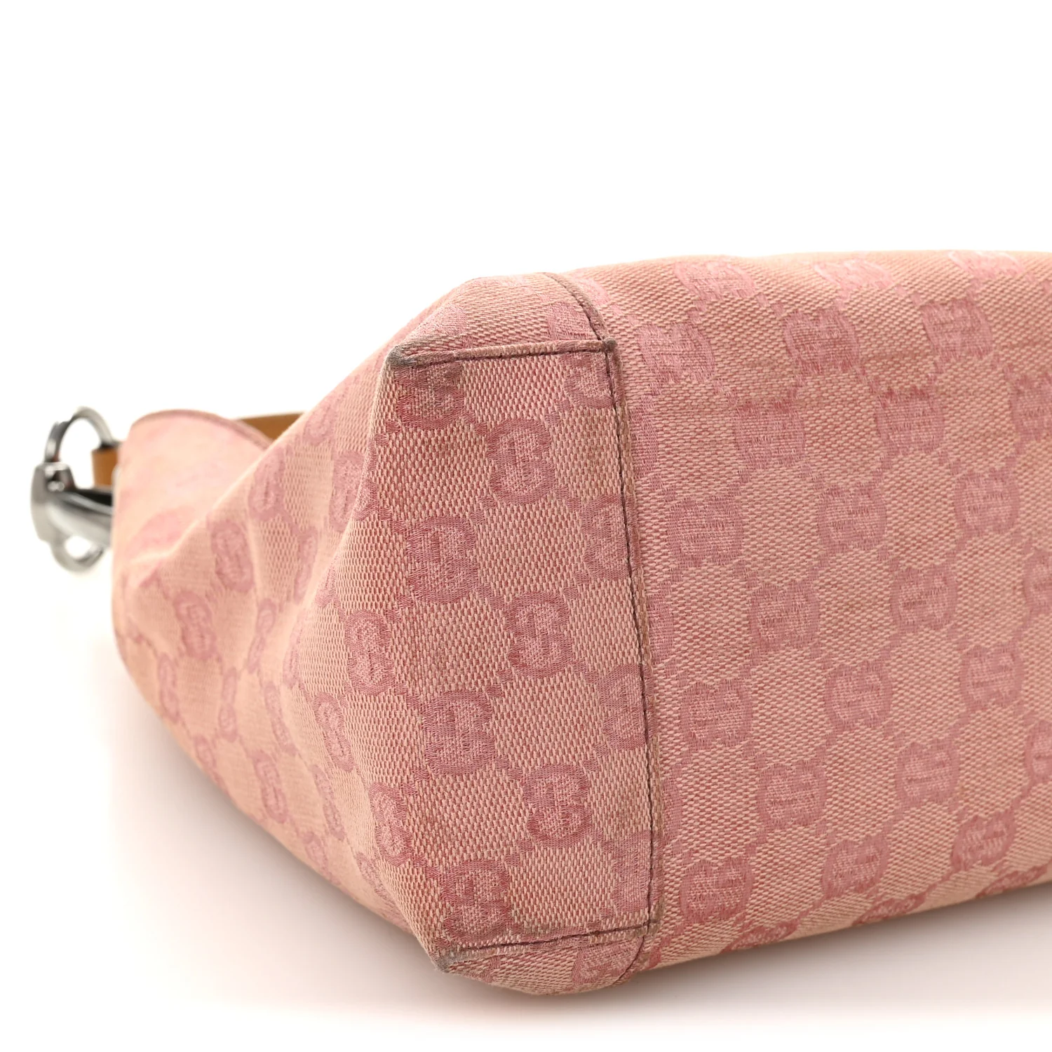 Monogram Horsebit Top Handle Hobo Bag Pink - Image 9