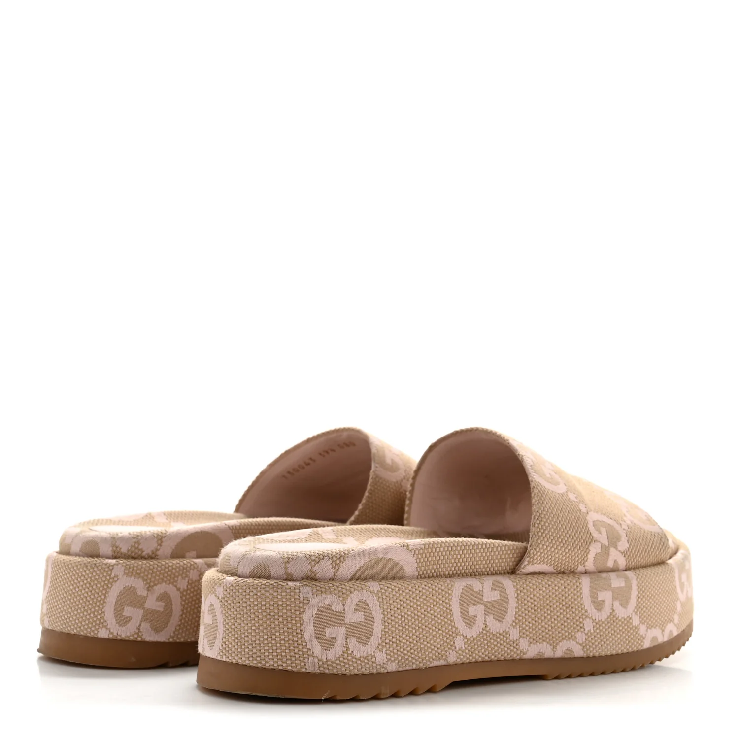 Monogram Jumbo GG Angelina Platform 55mm Slide Sandals 39.5 Beige Perfect Pink - Image 5