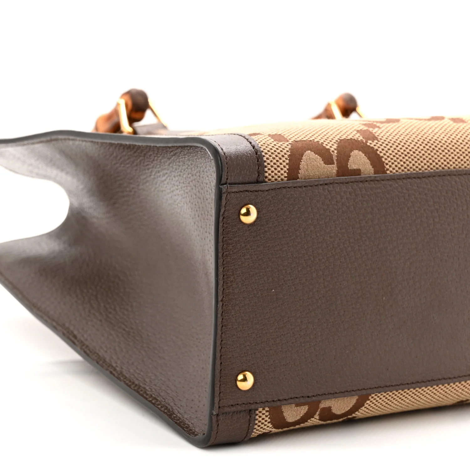 Monogram Jumbo GG Textured Dollar Calfskin Medium Diana Tote Bag Camel Ebony New Acero Pomegranate Red - Image 9