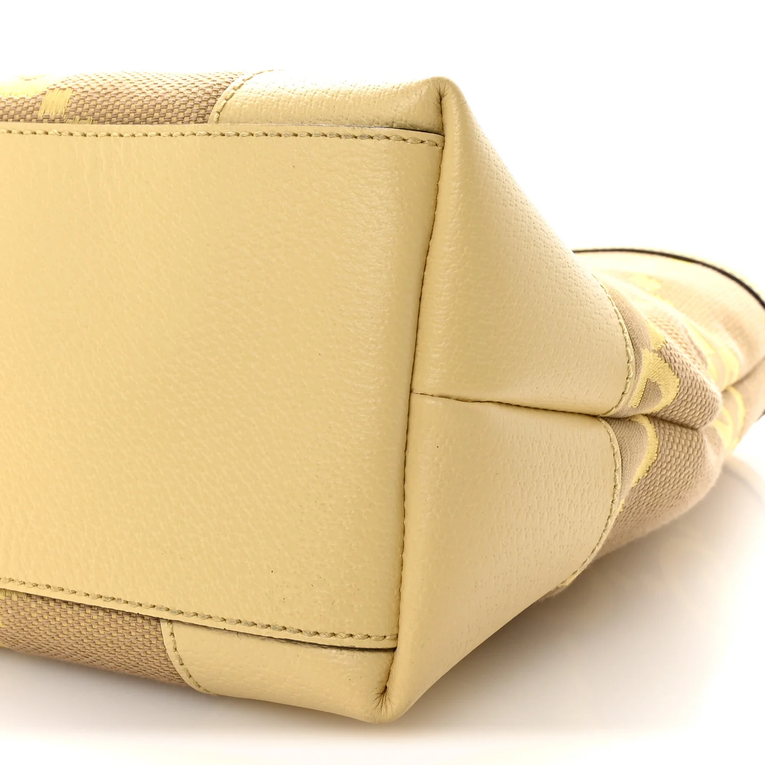 Monogram Jumbo GG Textured Dollar Calfskin Medium Ophidia Shopping Tote Beige Banana - Image 10