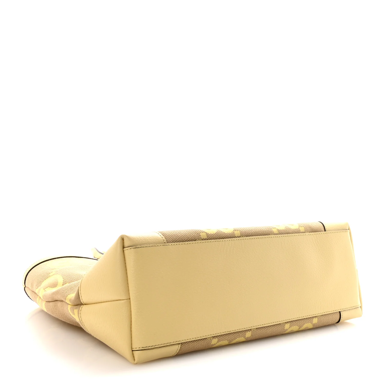 Monogram Jumbo GG Textured Dollar Calfskin Medium Ophidia Shopping Tote Beige Banana - Image 4